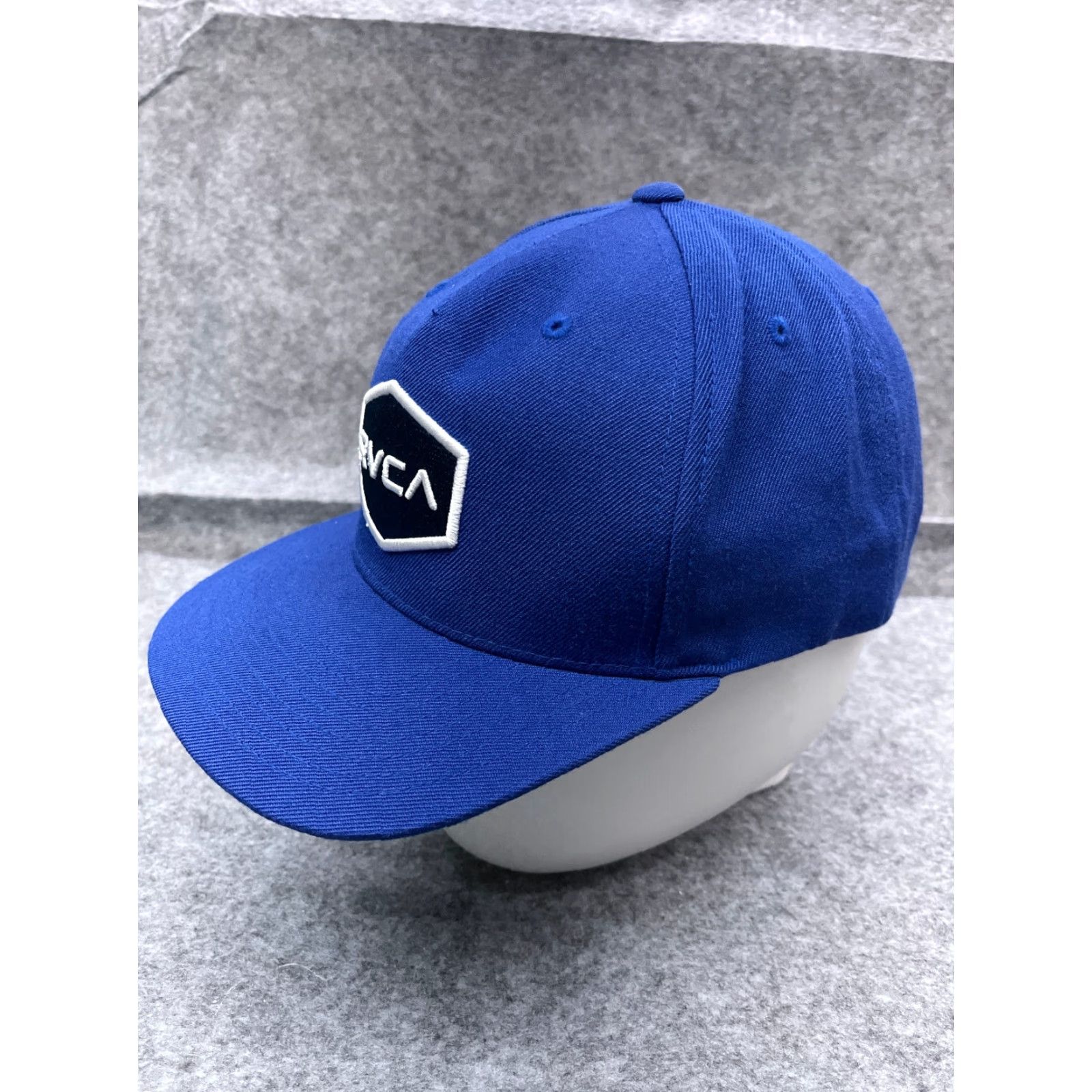 RVCA RVCA Hat Cap Snap Back One Size Blue Acrylic Wool Blend Twill Skatebeach Outdoor Mens Hat Cap 90s? Size ONE SIZE - 4 Thumbnail