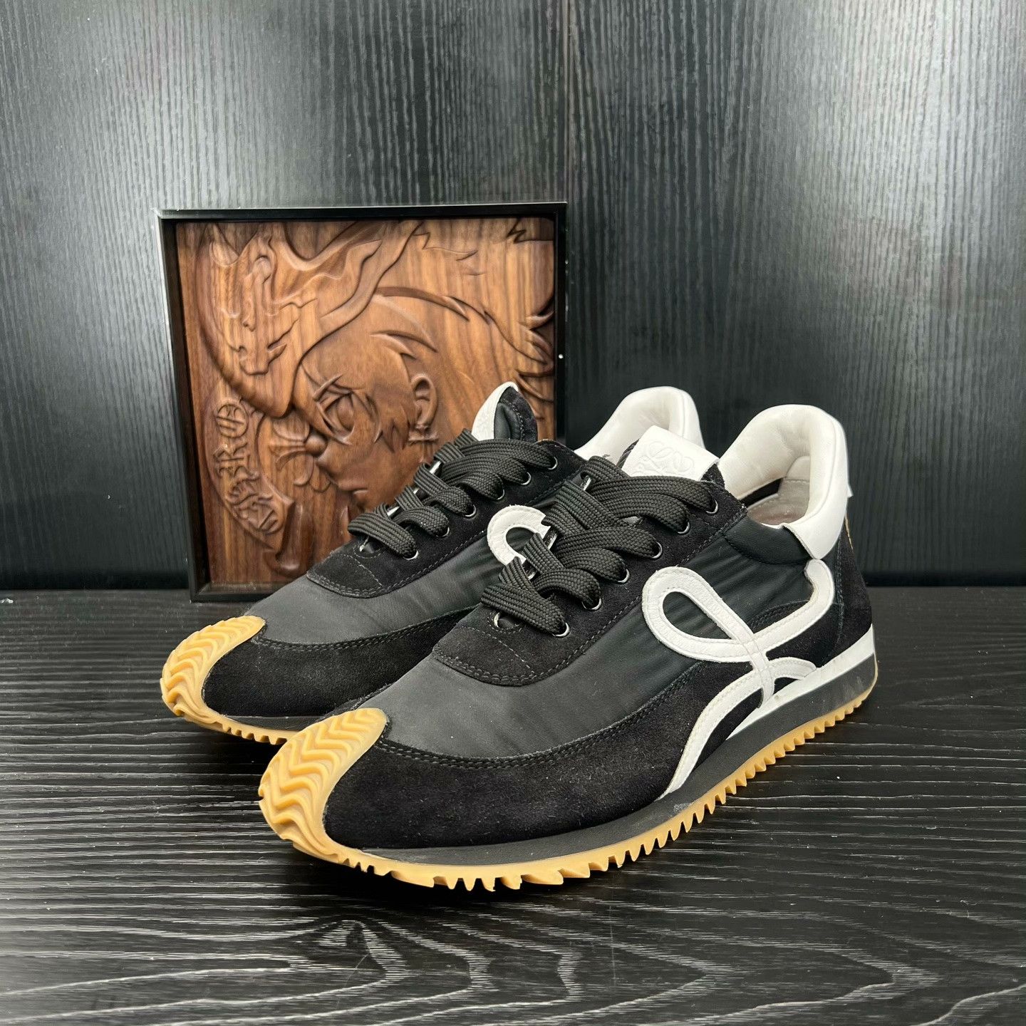 Loewe Loewe Running Black Lowtop Sneakers 41 Women Size US 10 / IT 40 - 1 Thumbnail