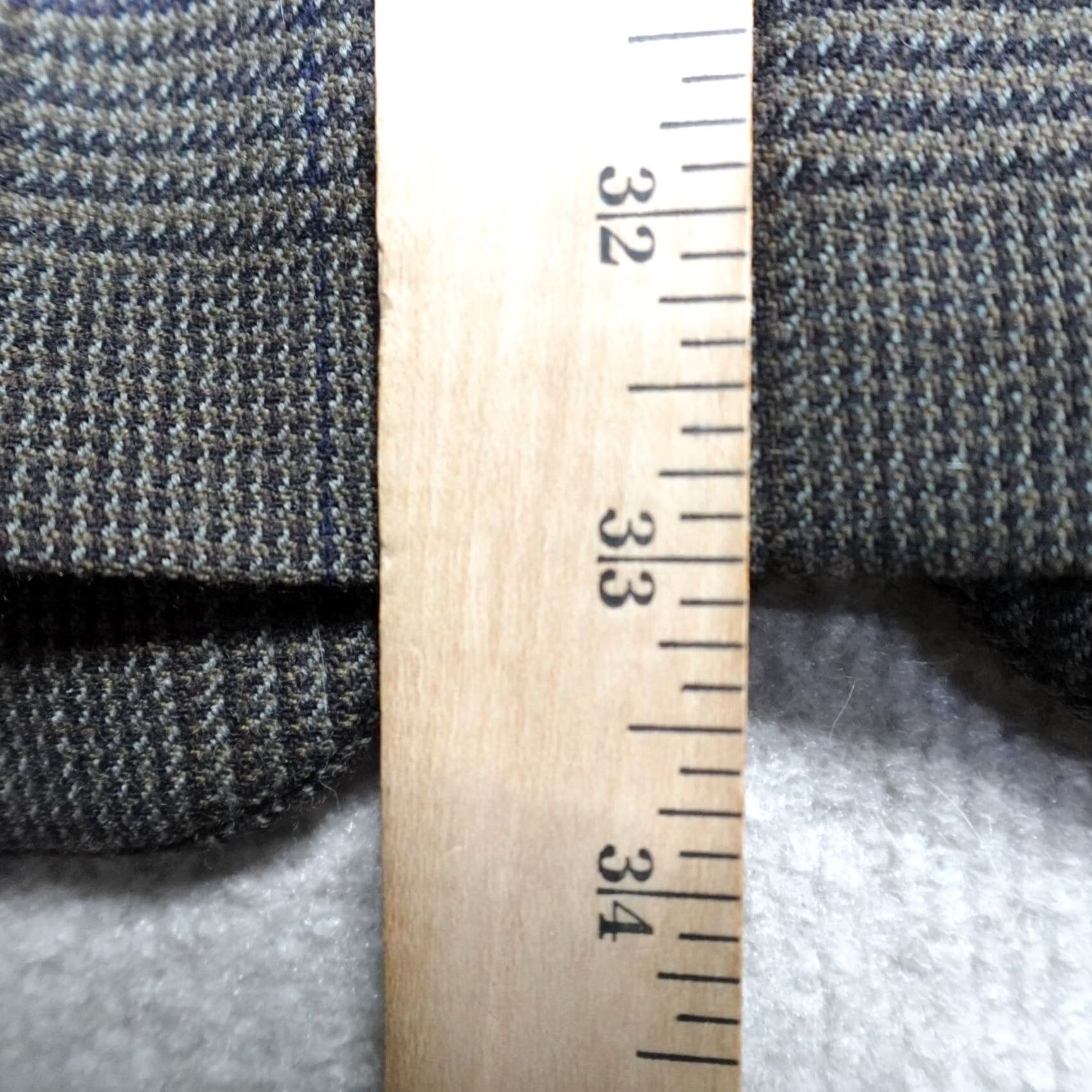Gianfranco Ferre Gianfranco Ferre Sport Coat Blazer Wool Brown Guncheck Plaid 44 Regular Men Notch Lapel Two-Button Front Long New Size 44R - 7 Thumbnail