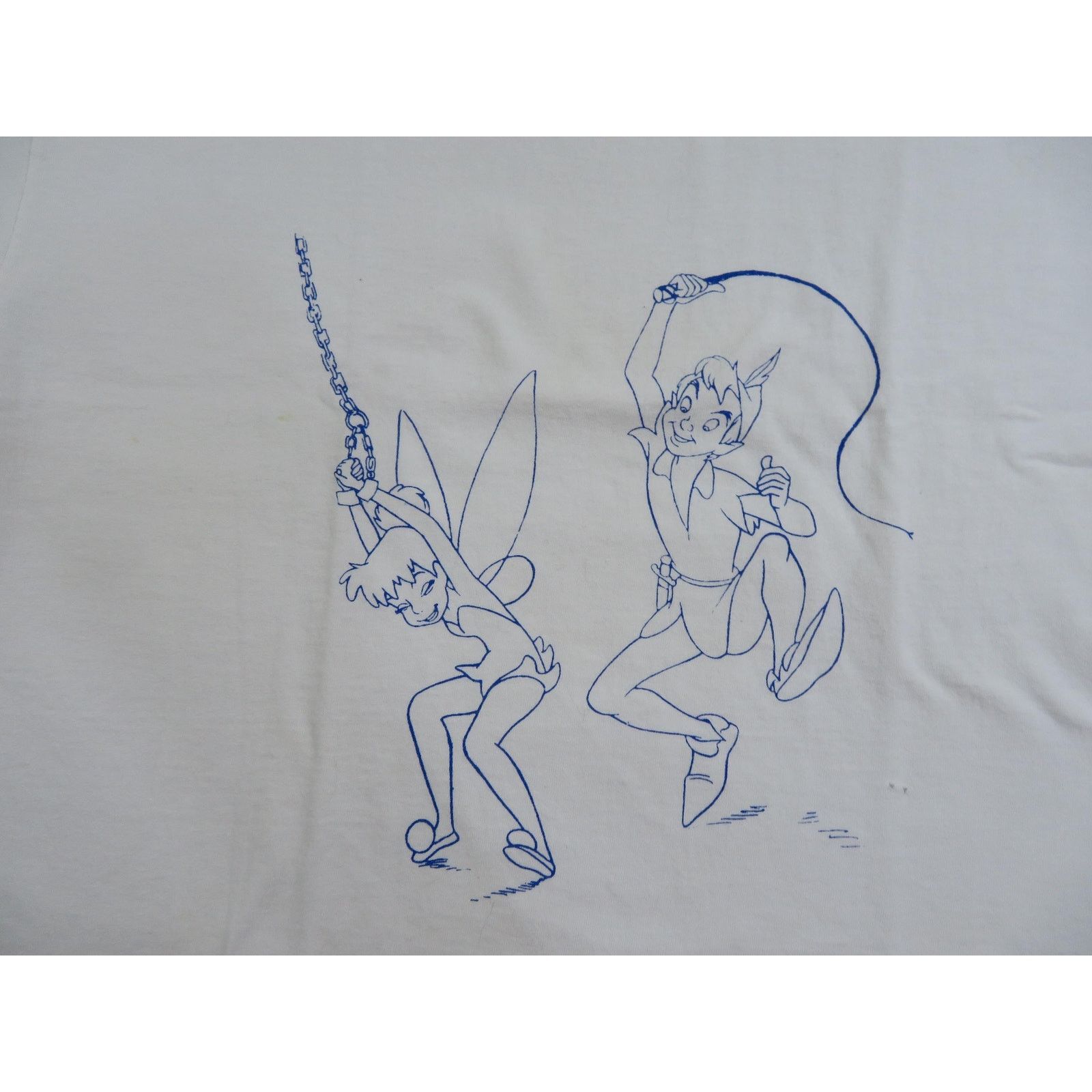 Other Peter Pan Whipping Tinker Bell Parody T-shirt Sz XL 1990s Size US XL / EU 56 / 4 - 3 Thumbnail