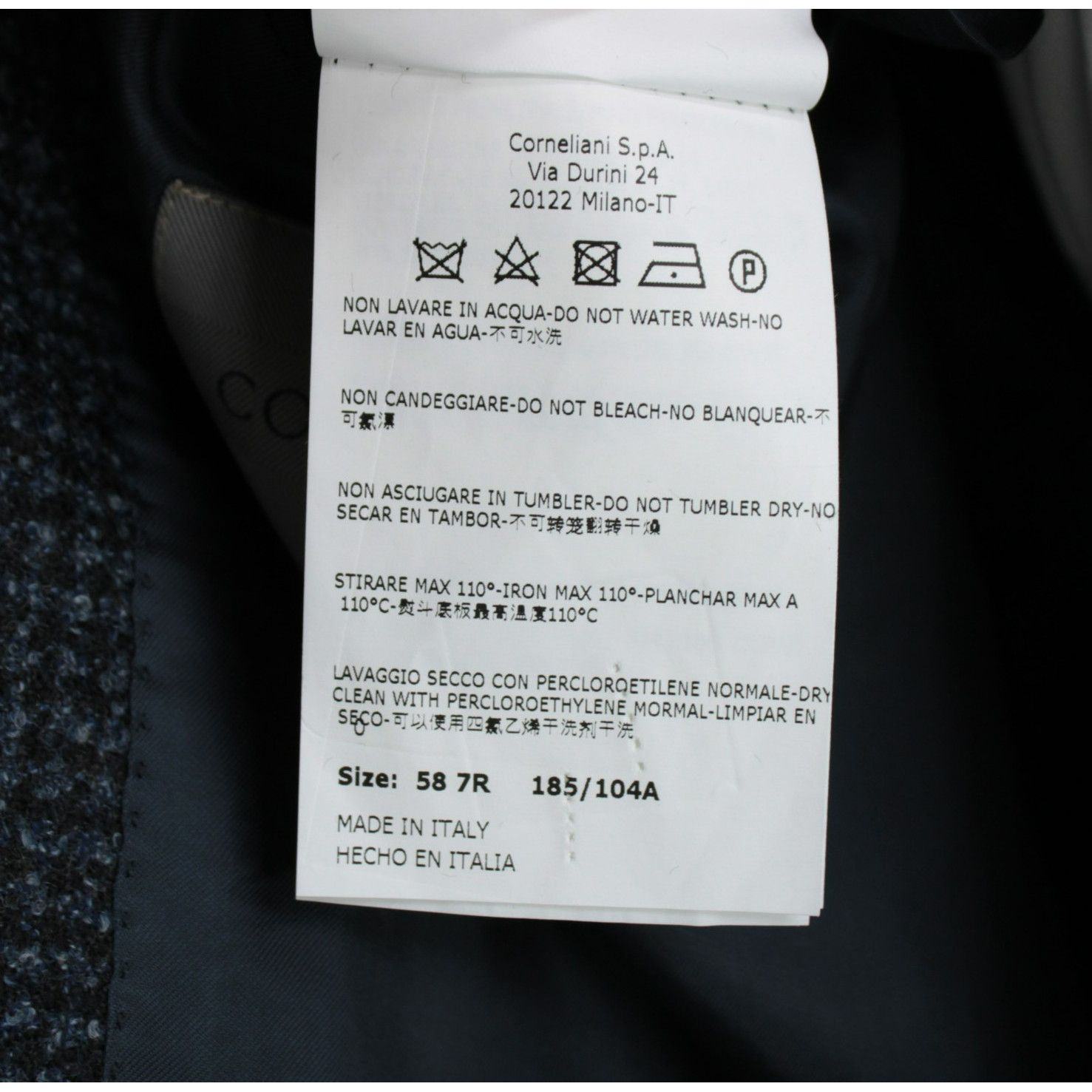 Corneliani Corneliani Sport Coat Size 48 Regular US in Blue Size 48R - 9 Thumbnail