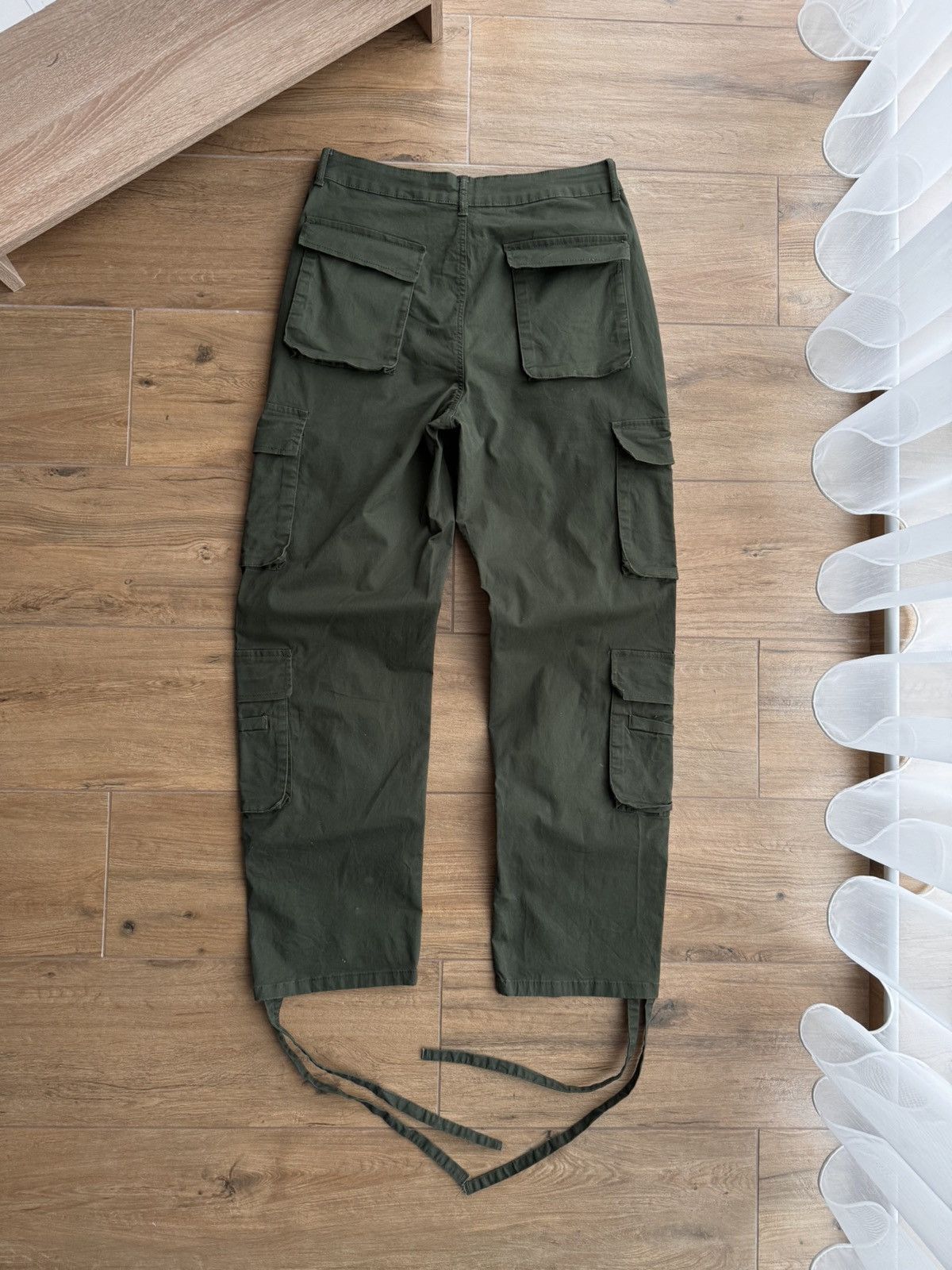 Japanese Brand × Vintage Vintage Military Green Bondage Cargo Archival Pants Size US 32 / EU 48 - 4 Thumbnail