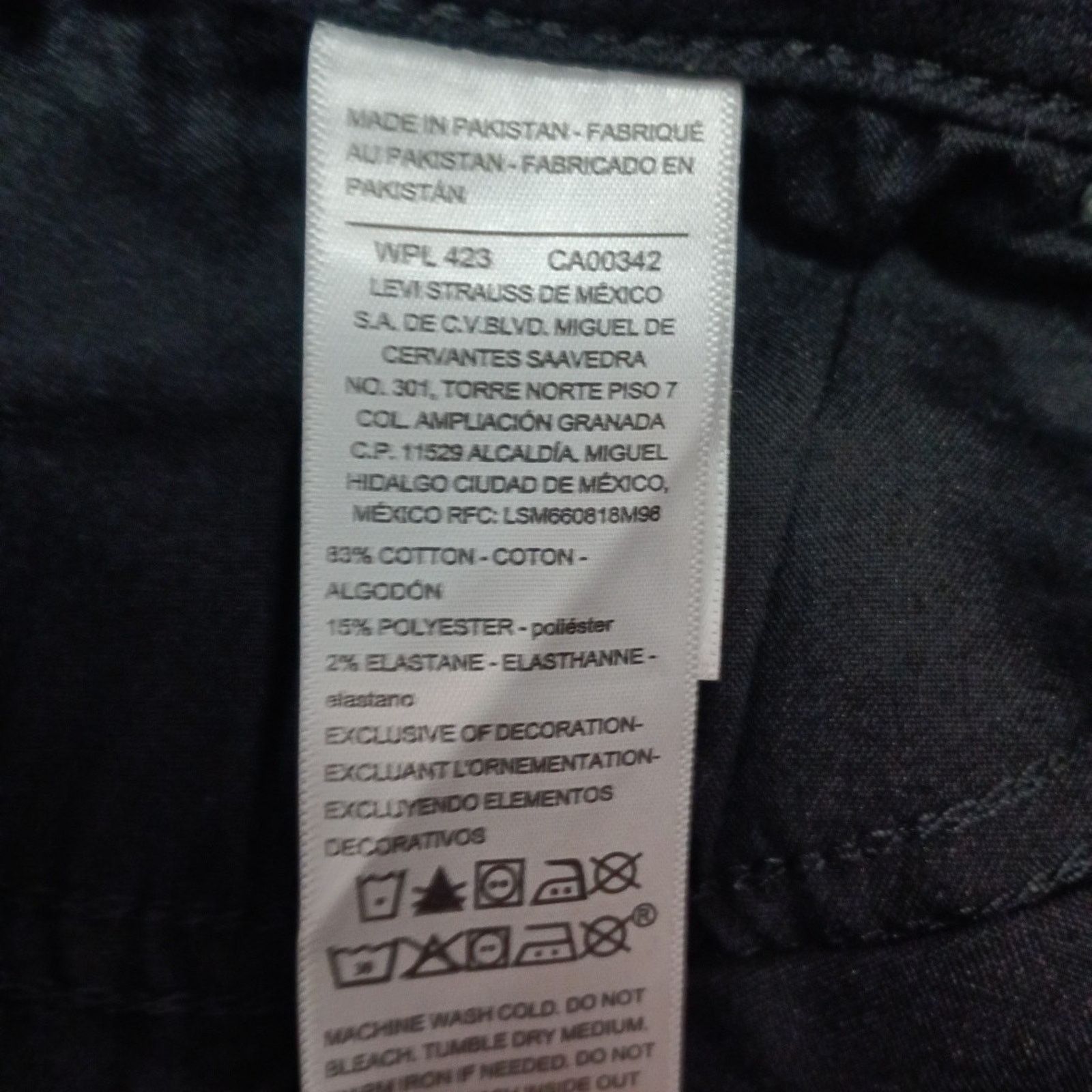 Levi's Levi High Rise Skinny Jeans Woman's Size 10S 30x28 Black Size 32" / US 10 / IT 46 - 5 Thumbnail