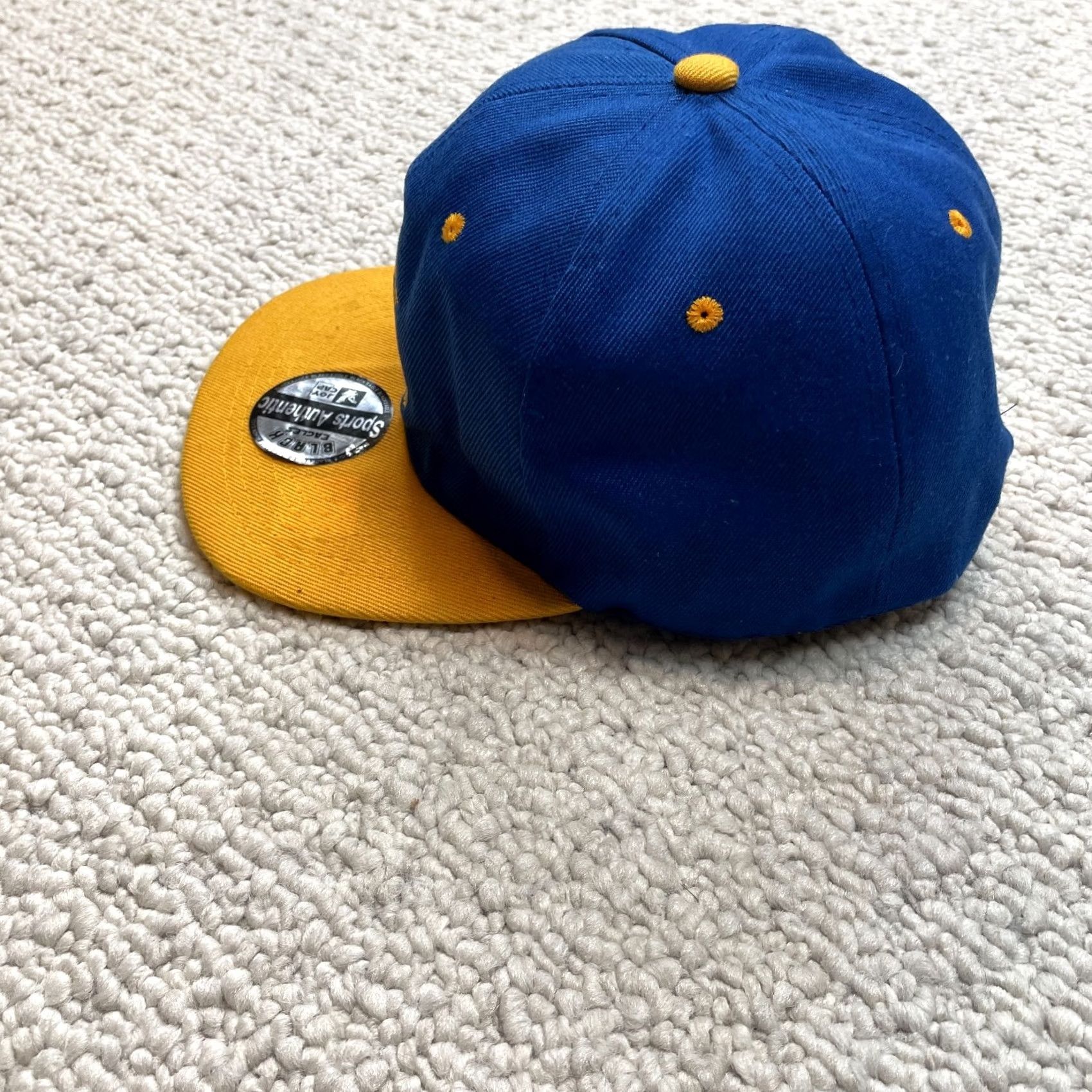 Vintage BLACKHAWK! Cap Baseball Cap Adult One Size Adjustable Blue Canvas Black Hawk Joy Cap Military Flag Theme Men Womens Unisex Accessories Size ONE SIZE - 7 Thumbnail