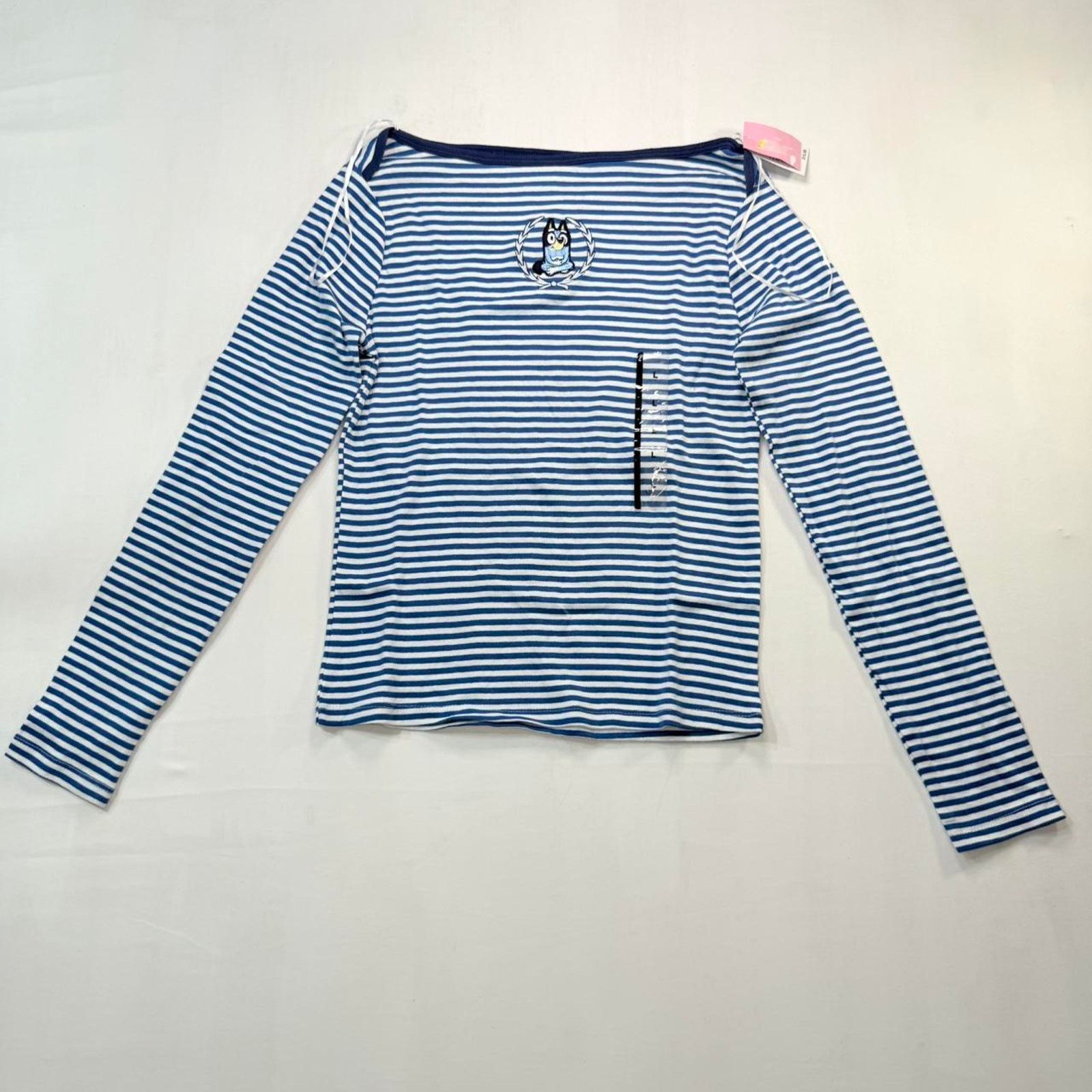 & Other Stories Blue long sleeve off shoulder Bluey shirt Sz L Size L / US 10 / IT 46 - 1 Thumbnail