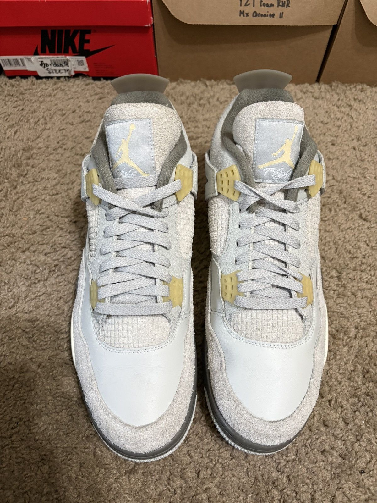 Jordan Brand Size 12.5 - Jordan 4 Retro SE Craft Photon Dust (DV3742-021) Size US 12.5 / EU 45-46 - 4 Thumbnail