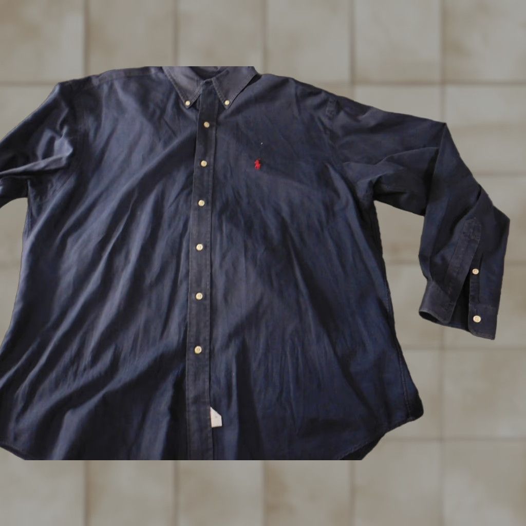 Ralph Lauren Ralph Lauren Shirt Mens L blue Classic logo pony Button Up casual preppy Size US L / EU 52-54 / 3 - 1 Thumbnail