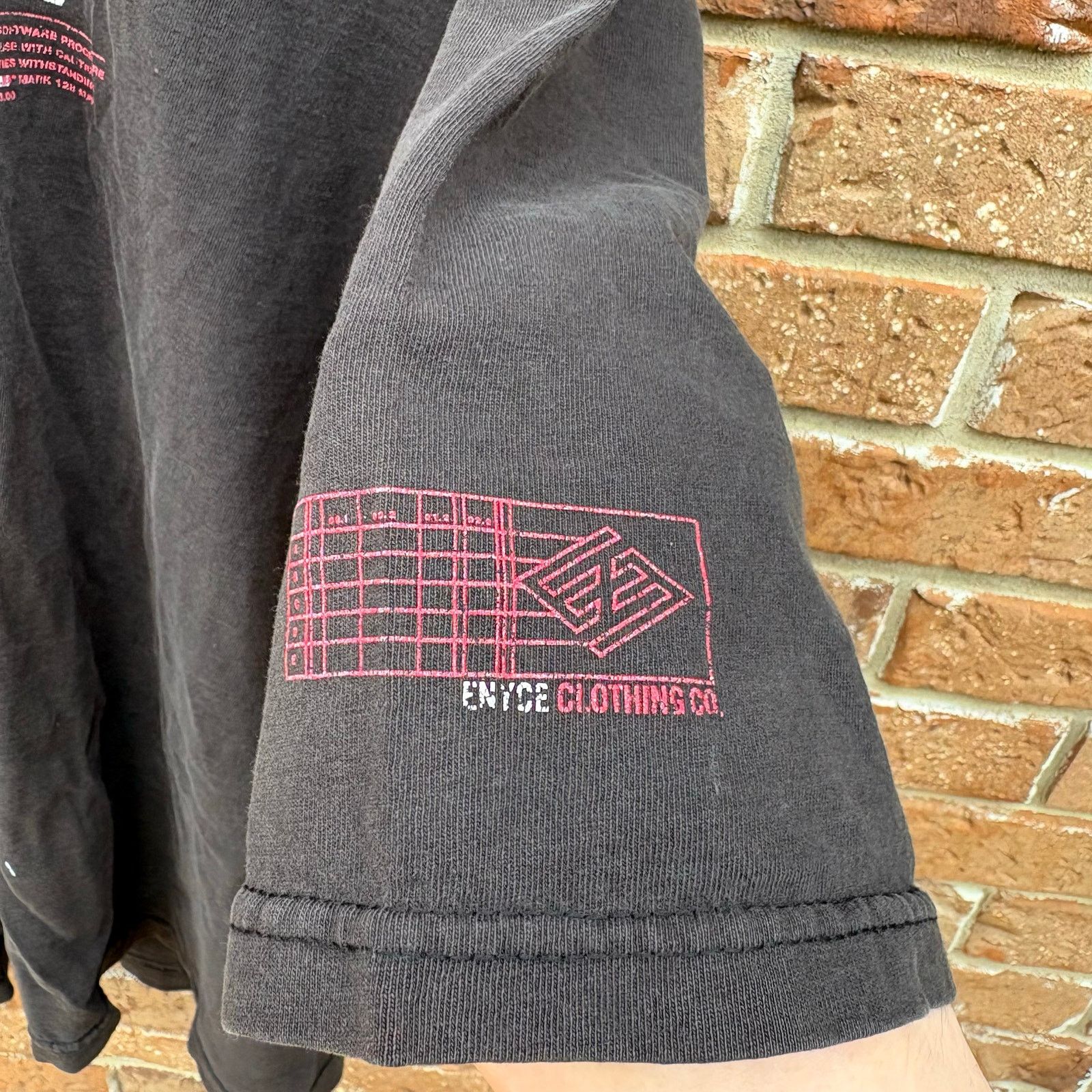 Enyce Vintage Baggy Black Y2K Eynce T-Shirt XXL Size US XXL / EU 58 / 5 - 4 Thumbnail