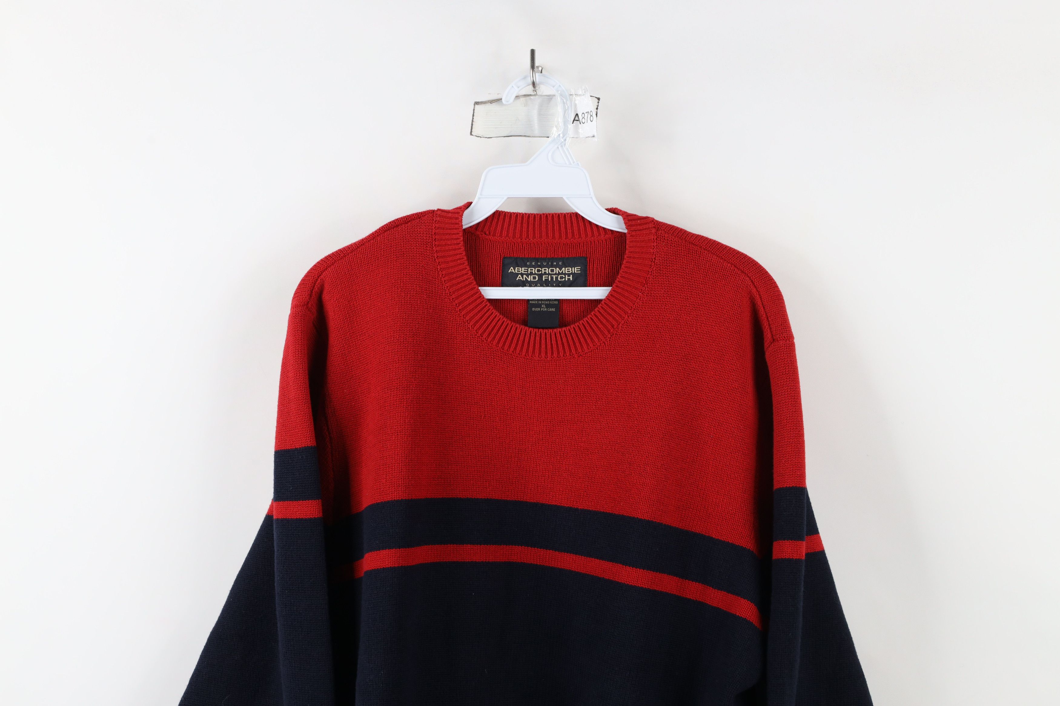 Abercrombie & Fitch × Vintage Vintage 90s Y2K Abercrombie & Fitch Heavy Crewneck Sweater Size US XL / EU 56 / 4 - 2 Thumbnail