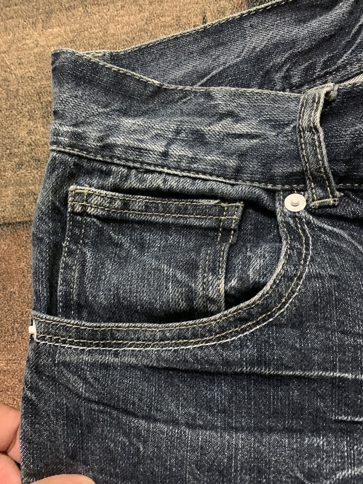 If Six Was Nine × Japanese Brand × Le Grande Bleu (L.G.B.) root three style stone wash faded jeans punk grunge japanese Size US 32 / EU 48 - 10 Thumbnail