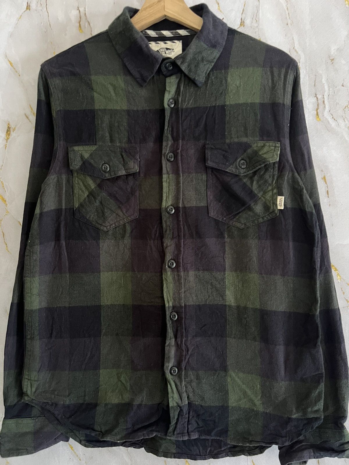 Vans Vintage Vans Tartan Button-Up–Skate Punk Streetwear Archive Size US S / EU 44-46 / 1 - 1 Thumbnail