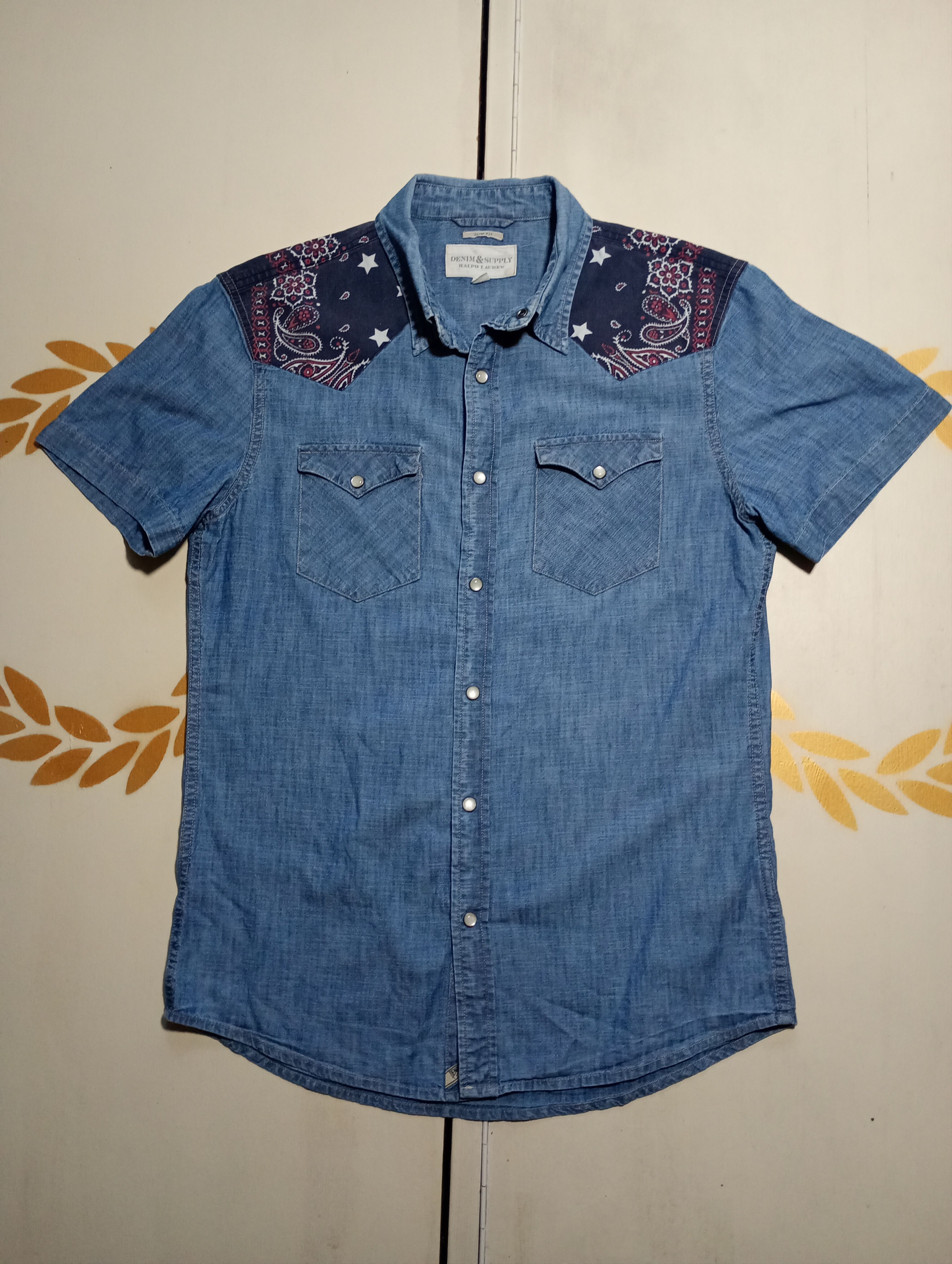 Denim & Supply Ralph Lauren Denim & Supply Ralph Lauren Short Sleeve Shirt Size US M / EU 48-50 / 2 - 2 Thumbnail