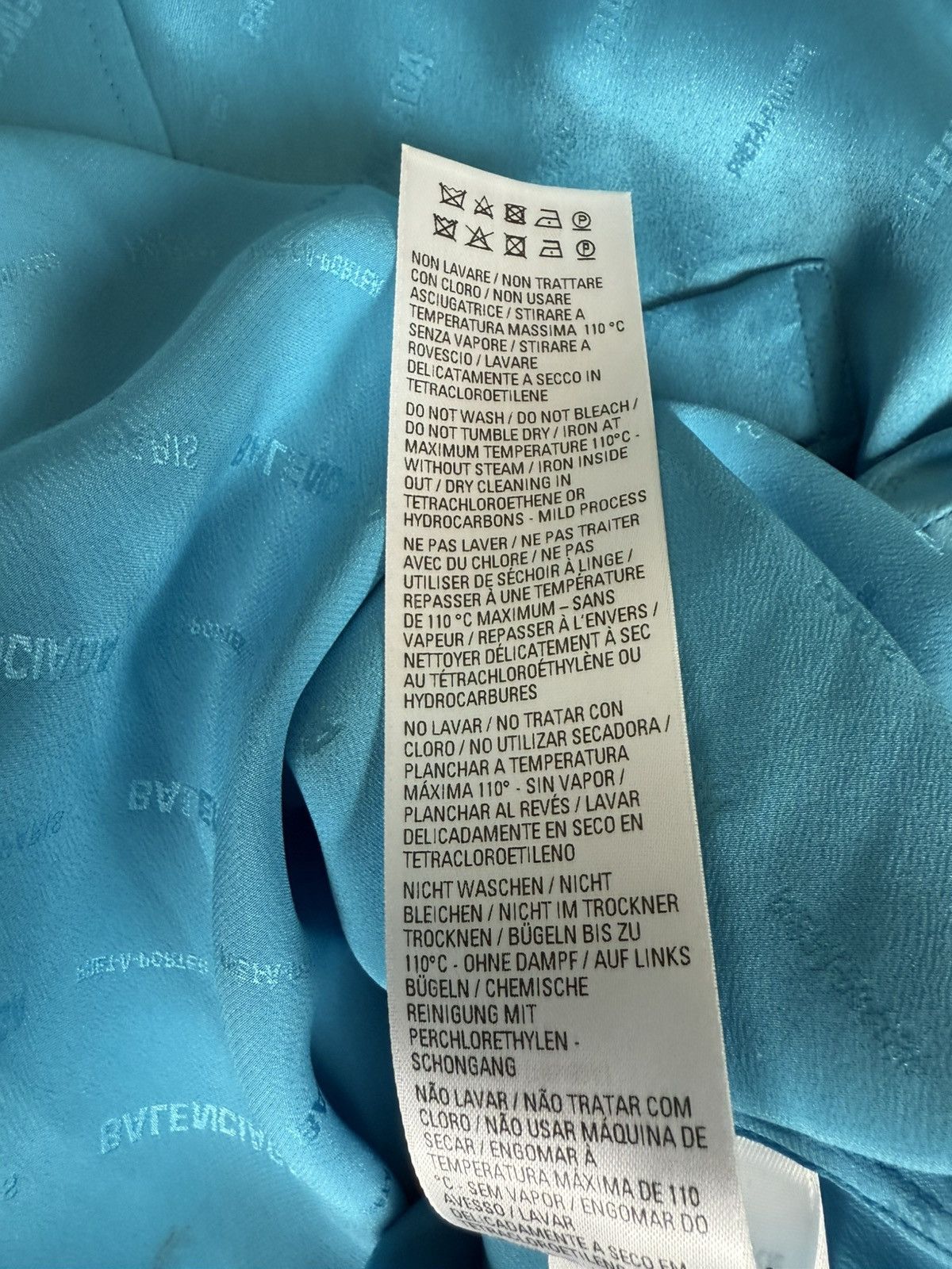 Balenciaga Balenciaga Silk Monogram Shirt Size XS / US 0-2 / IT 36-38 - 10 Thumbnail