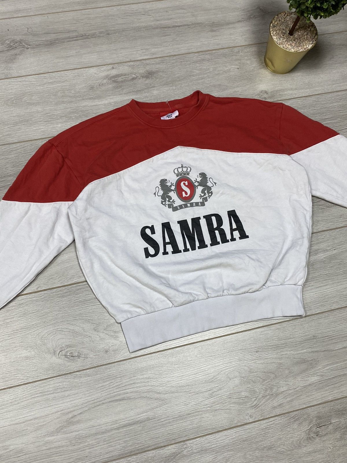 Vintage Marlboro Samra vintage big logo sweatshirt cigarette Size US L / EU 52-54 / 3 - 2 Thumbnail
