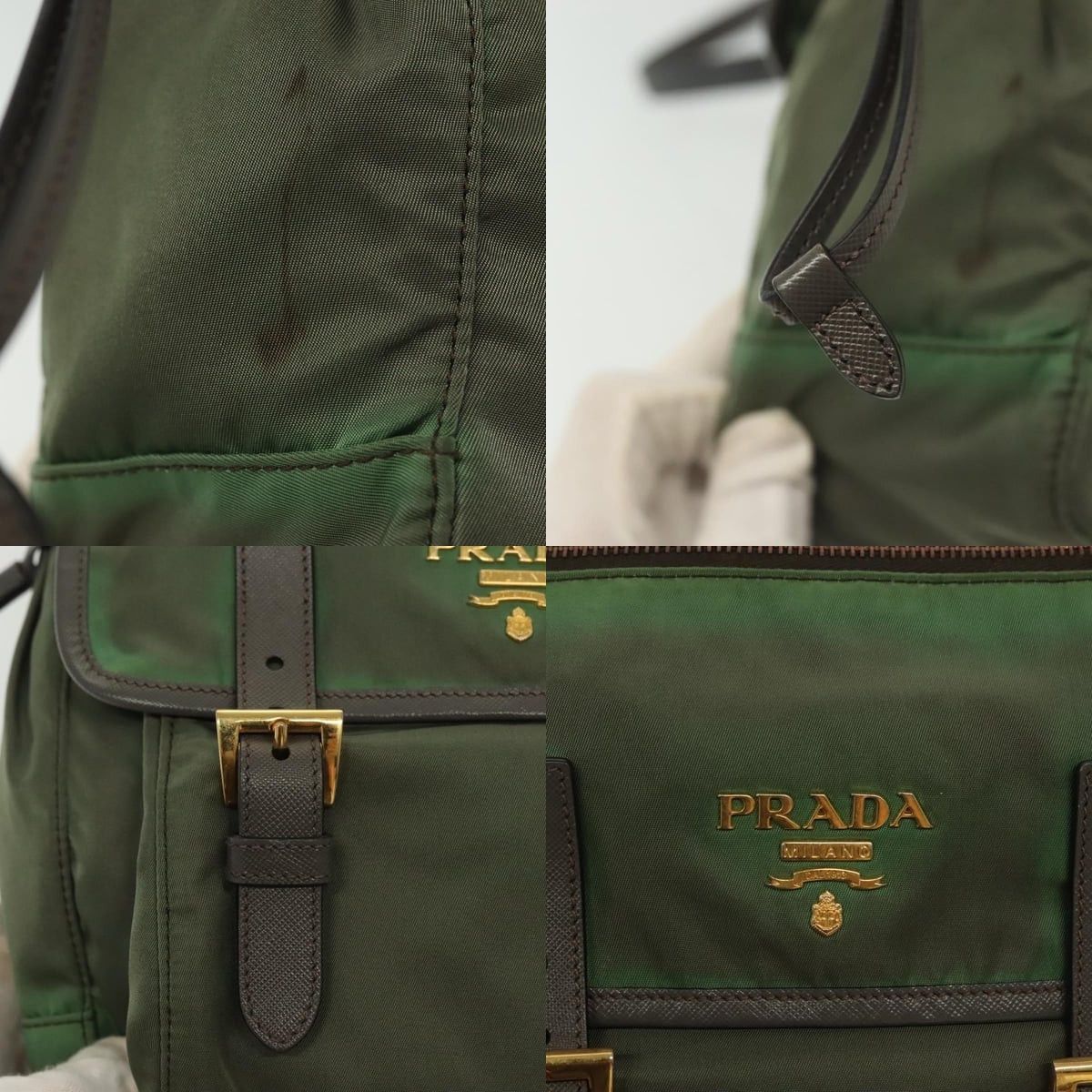 Prada PRADA Shoulder Bag Nylon Khaki Gold Size ONE SIZE - 11 Thumbnail