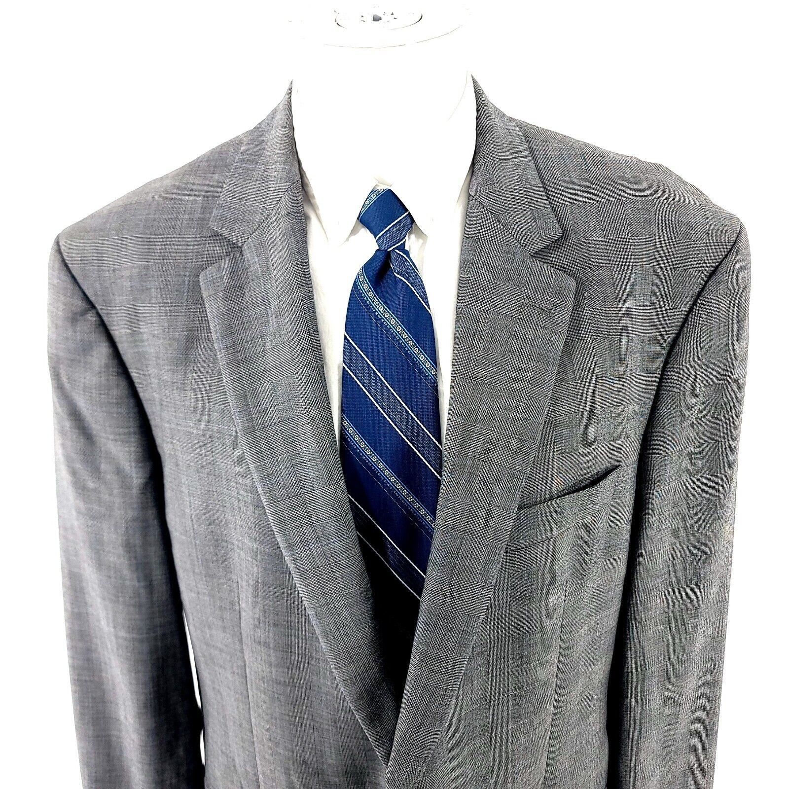 Lauren Ralph Lauren Lauren Ralph Lauren Wool 2 Button Blazer 48L Gray Glen Plaid Size 48L - 1 Thumbnail