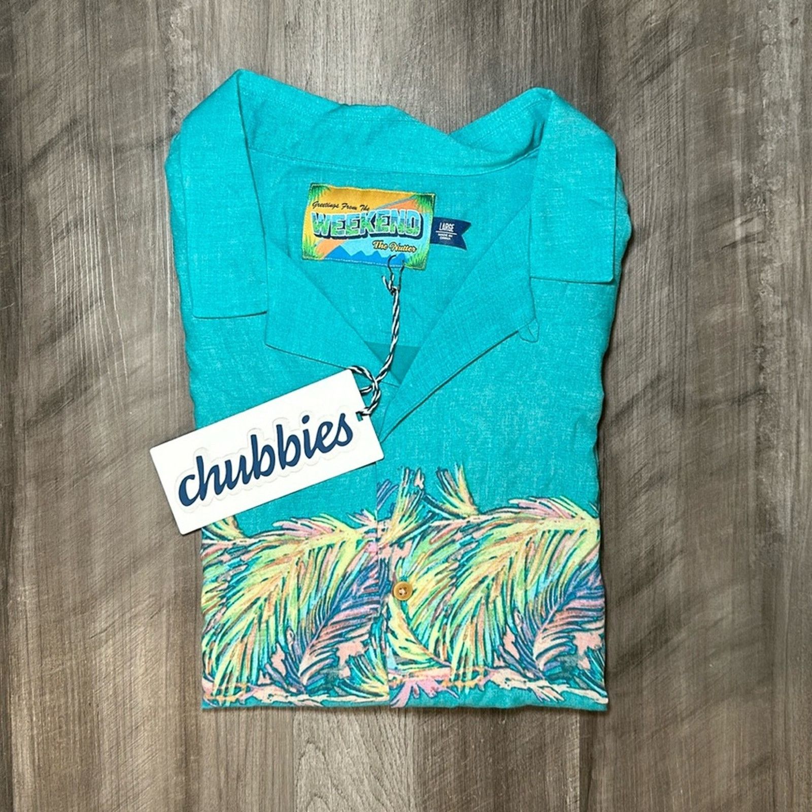 Chubbies Chubbies The Nutter Green Room Hawaiian Rayon - Large Size US L / EU 52-54 / 3 - 1 Thumbnail