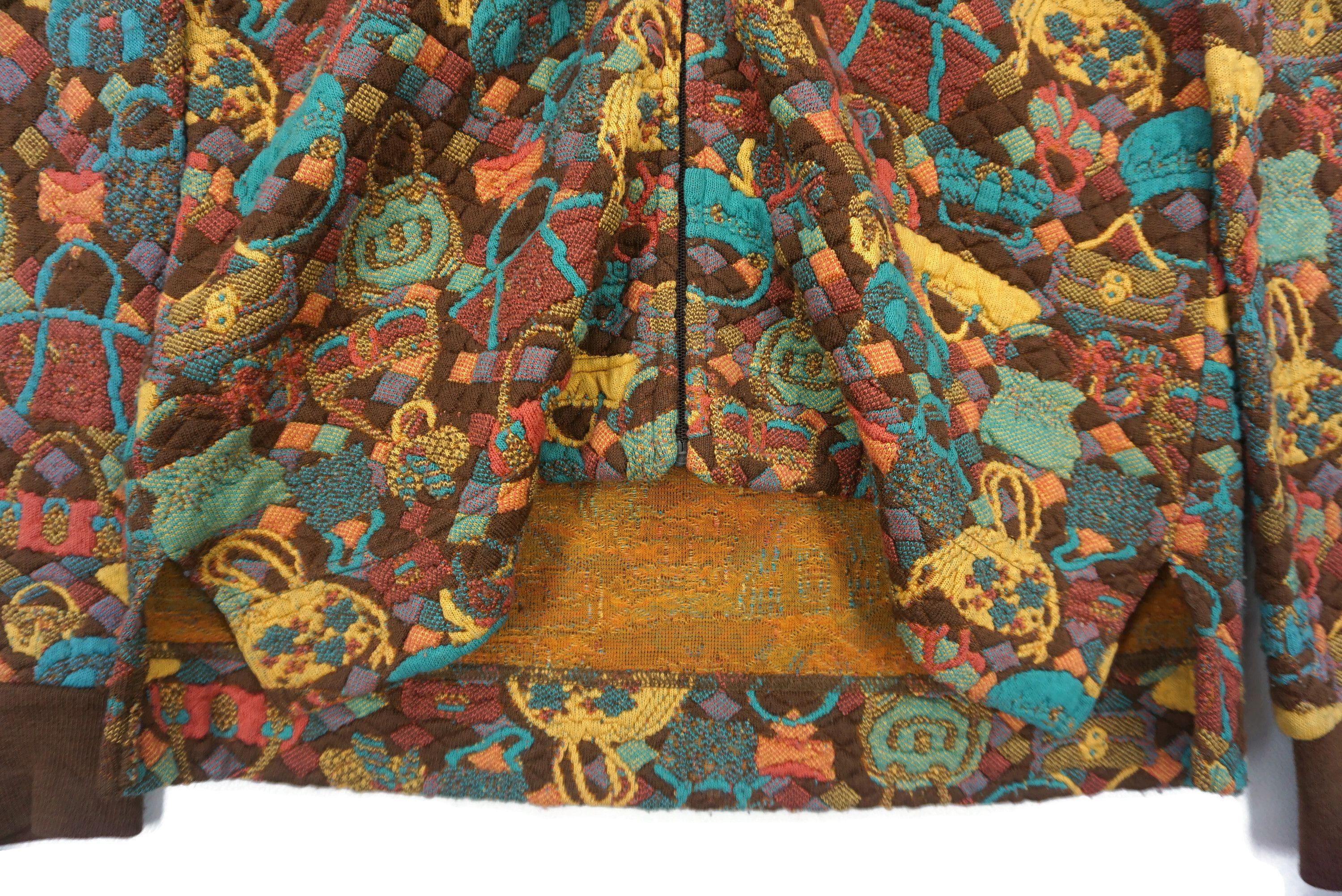 Jantzen Vintage Handbags Jacquard Golf Sweater Jacket Japan Size US M / EU 48-50 / 2 - 6 Thumbnail