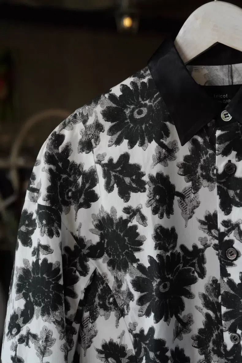 Comme des Garcons Comme Des Garcons Black and White Floral Print Seven-eight Size M / US 6-8 / IT 42-44 - 2 Thumbnail