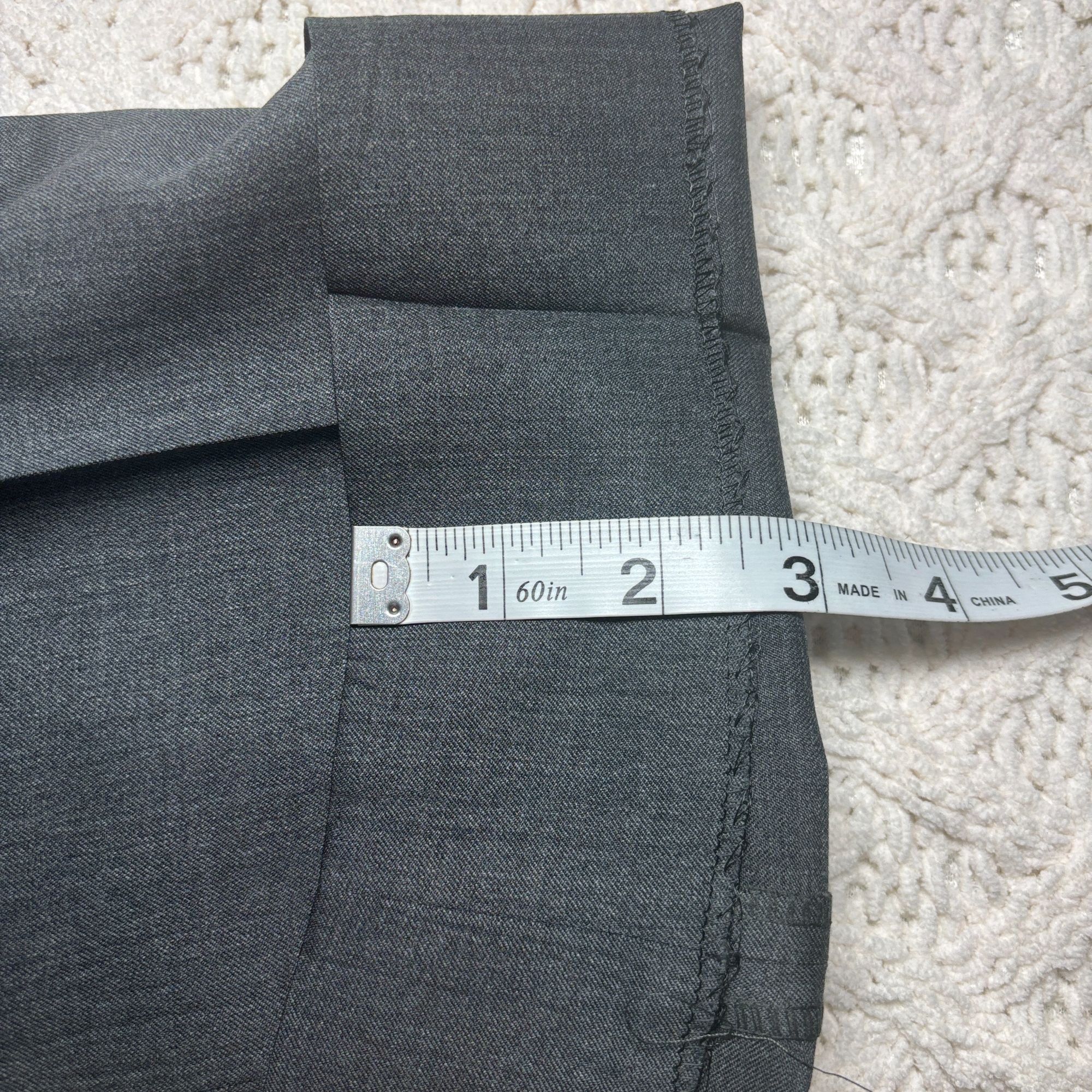 Ermenegildo Zegna Ermenegildo Zegna Mens Wool Micronsphere Gray Dress Pants Si Size 42R - 15 Thumbnail