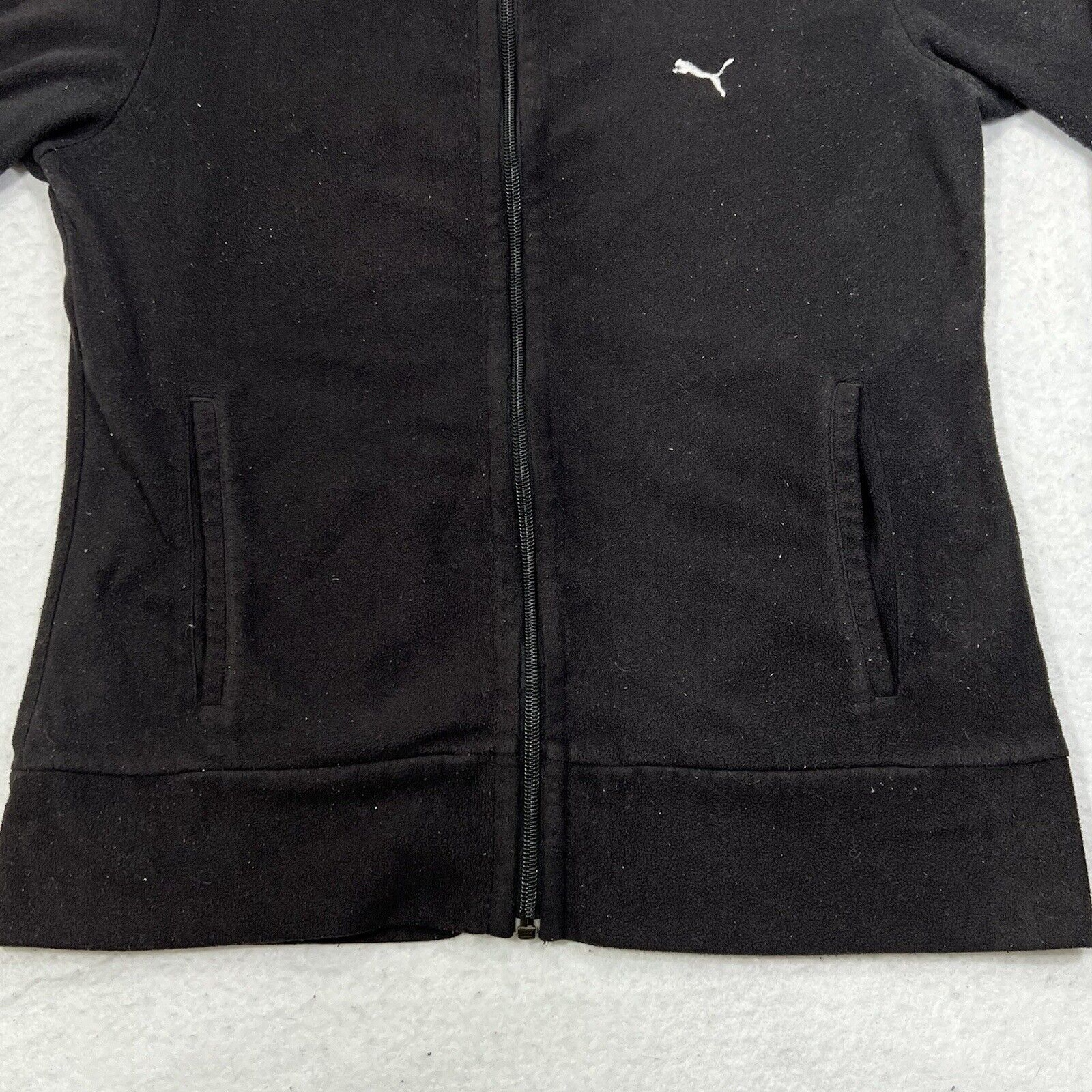Puma PUMA Full Zip Athletic Black Sweatshirt With Pockets Size S / US 4 / IT 40 - 4 Thumbnail