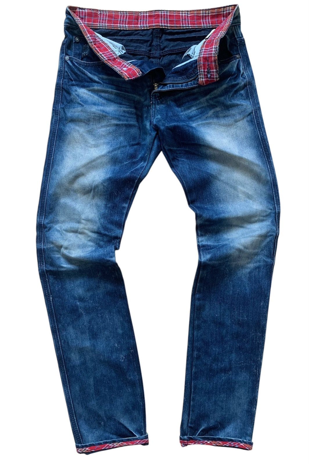 Japanese Brand Street Setup est 2007 Mud Wash Denim Jeans Pants Size US 30 / EU 46 - 1 Thumbnail