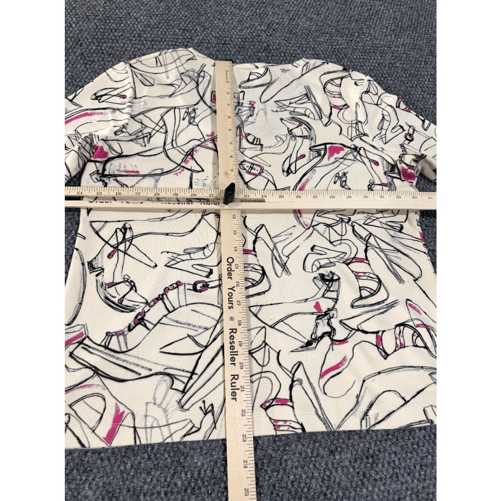 Vintage Chicos Shirt Womens L Beige Round Neck Long Sleeve Knit Stretch Solid Classic Print Size L / US 10 / IT 46 - 6 Thumbnail