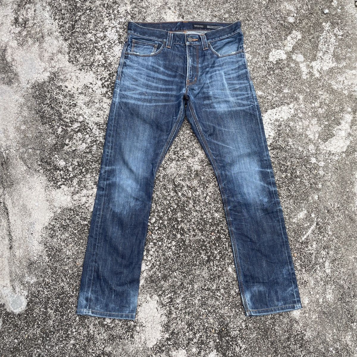 Vintage Back Number Faded Denim Jeans