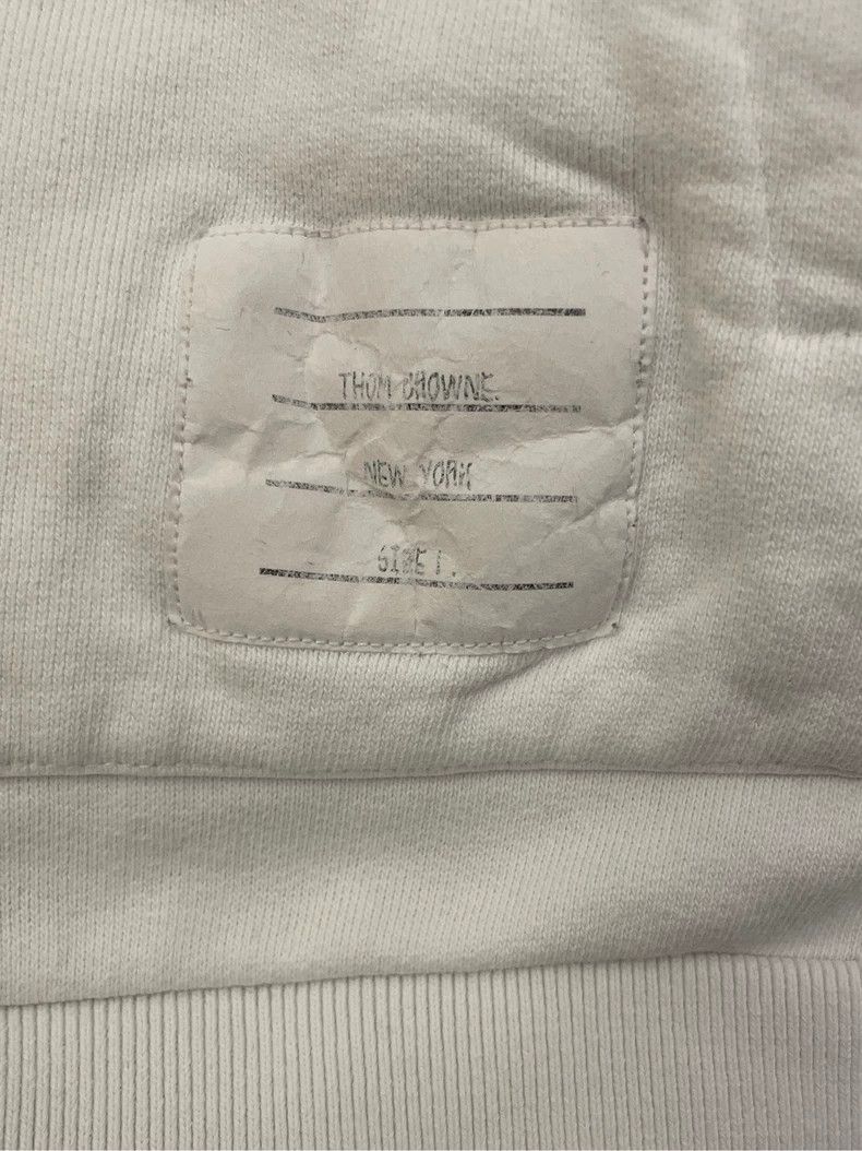 Thom Browne Thom browne White back colored stripe hooded sweatshirt 250 Size US S / EU 44-46 / 1 - 6 Thumbnail