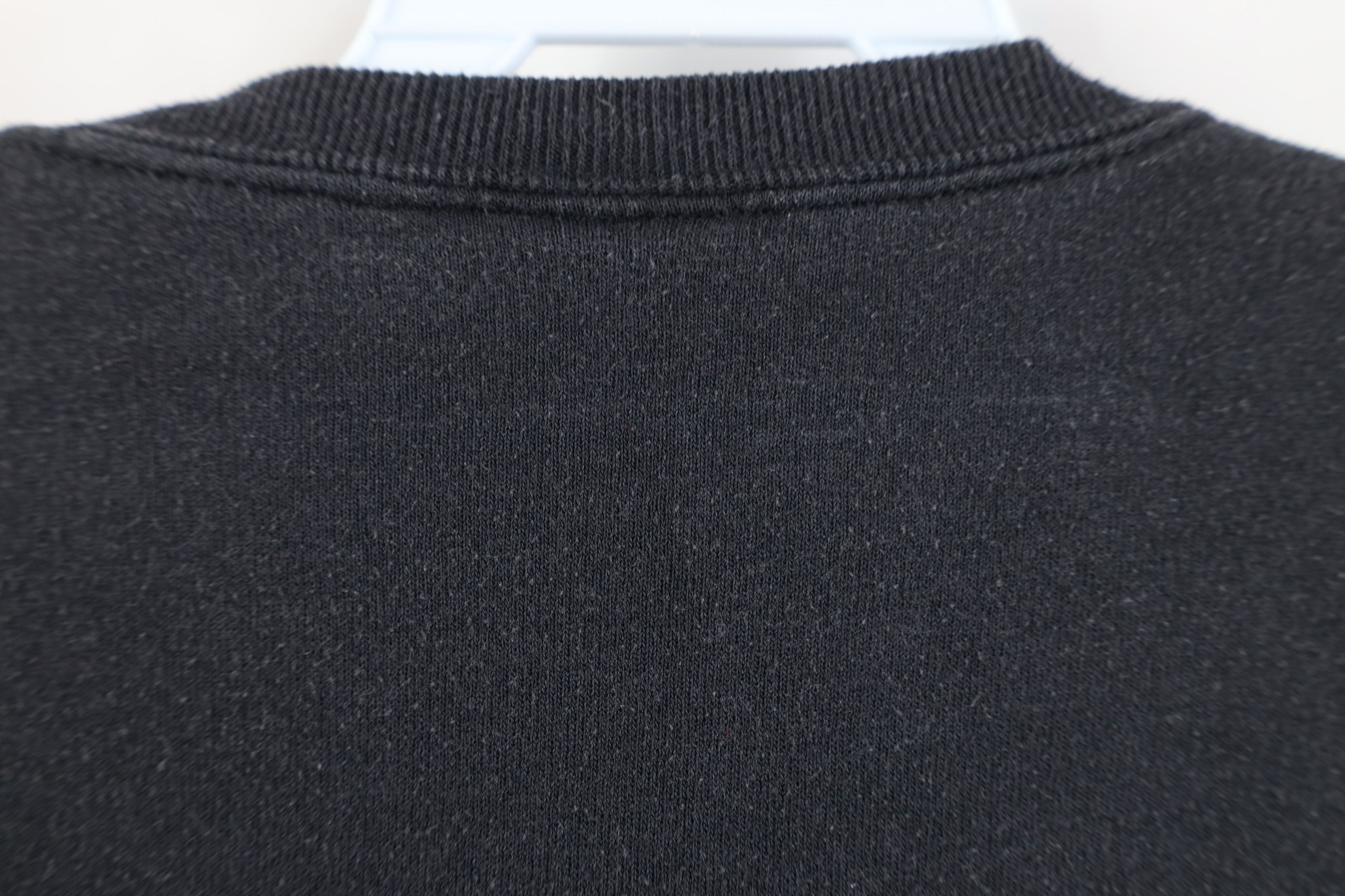 Vintage Vintage 90s Streetwear Faded Blank Crewneck Sweatshirt Black Size US XXL / EU 58 / 5 - 8 Thumbnail