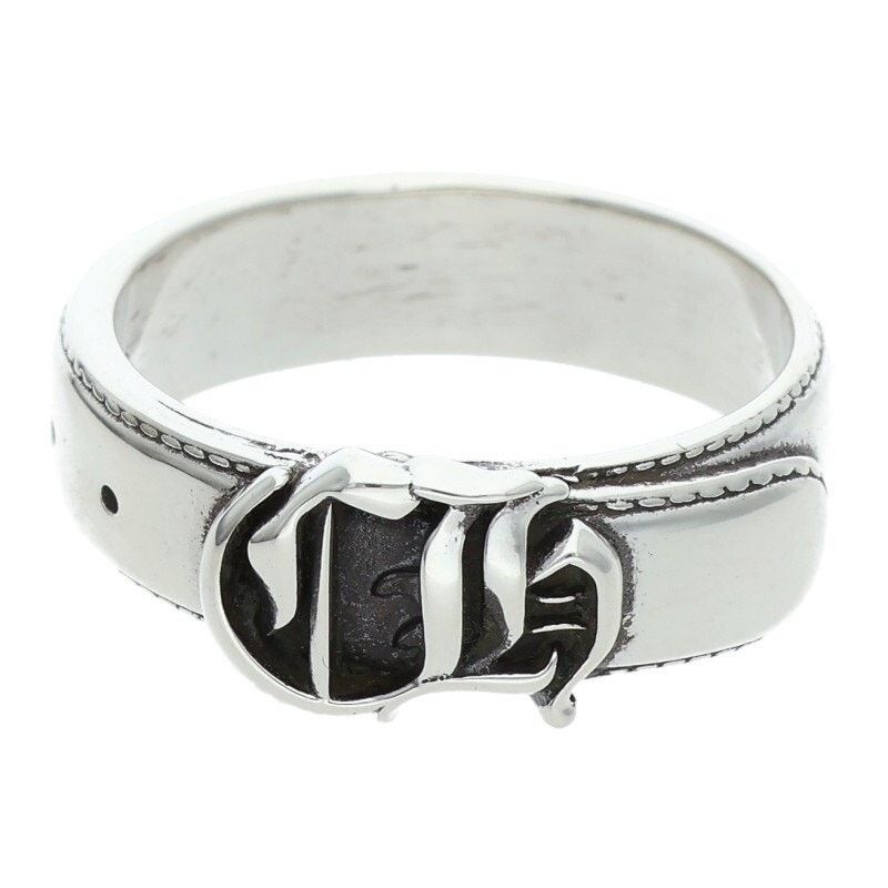 Chrome Hearts Chrome Hearts Belted CH Logo Small Silver Ring Size ONE SIZE - 1 Thumbnail