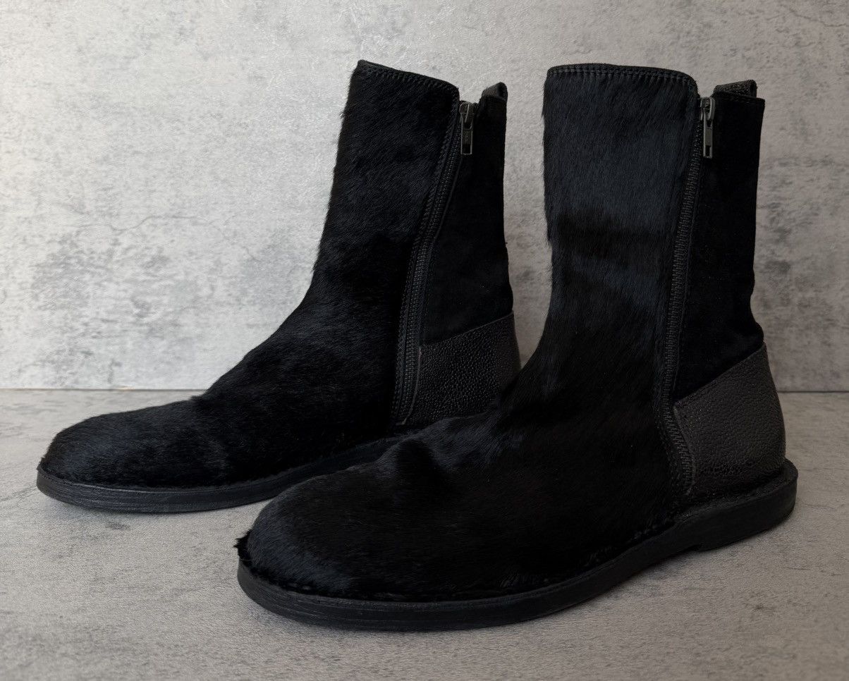 Ann Demeulemeester ANN DEMEULEMEESTER - FW09 PONY HAIR BOOTS Size US 8 / EU 41 - 6 Thumbnail