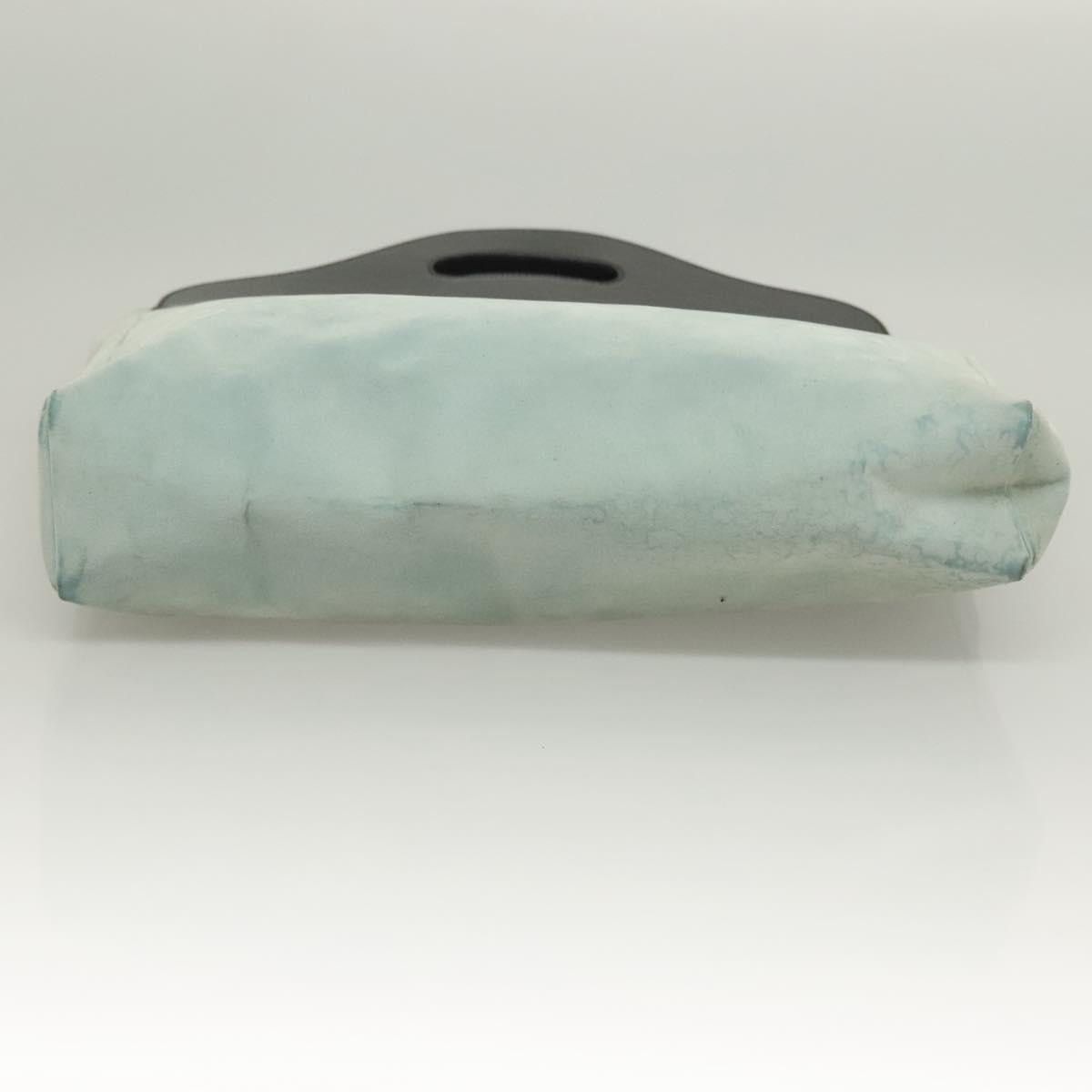 Gucci GUCCI Hand Bag Suede Light Blue Black 002 002 Size ONE SIZE - 10 Thumbnail