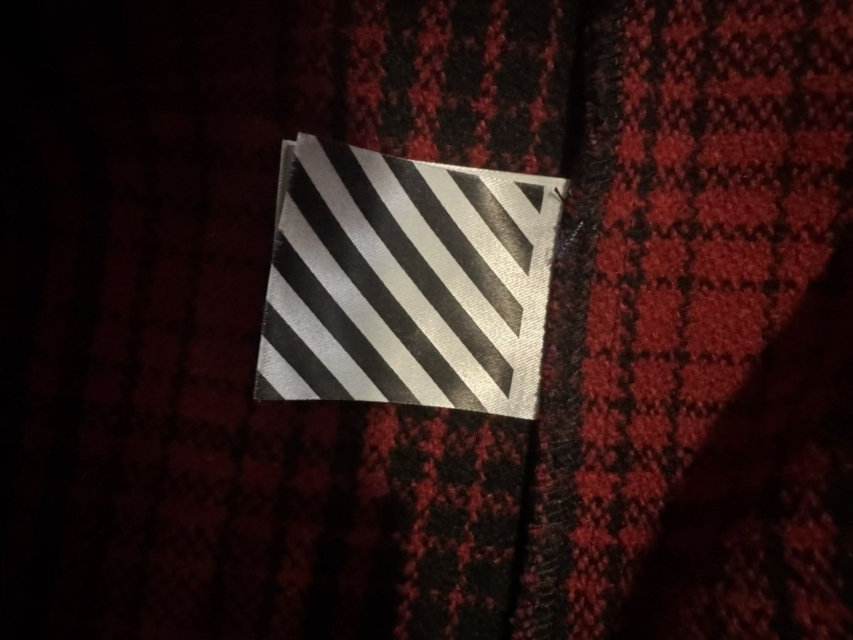 Off-White Offwhite red black tartan flannel shirt medium. Worn once Size US M / EU 48-50 / 2 - 9 Thumbnail
