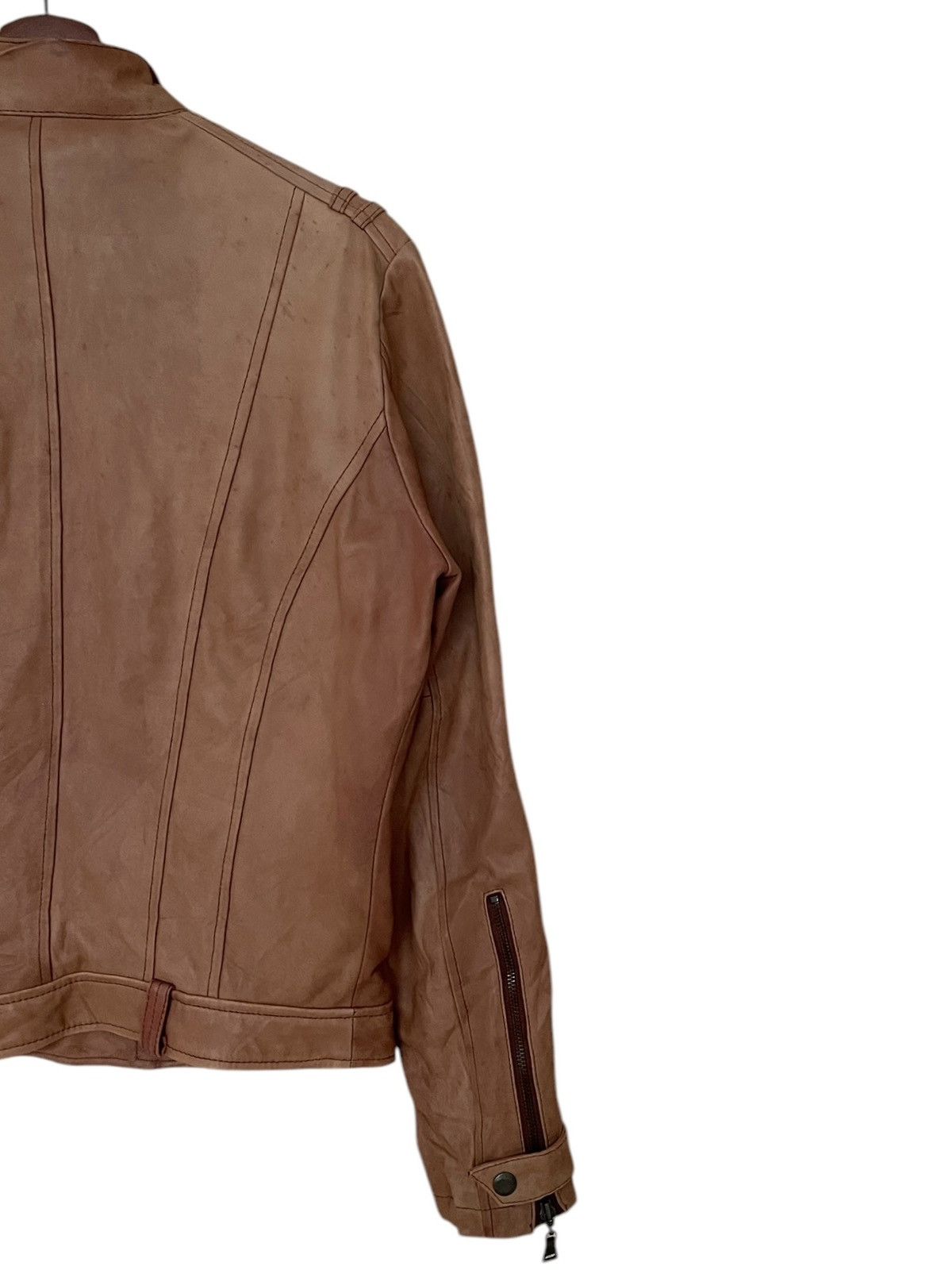 14th Addiction × Le Grande Bleu (L.G.B.) × Nicole Club Vintage Brand Monsieur Nicole Leather Jacket 1990s Size US M / EU 48-50 / 2 - 6 Thumbnail