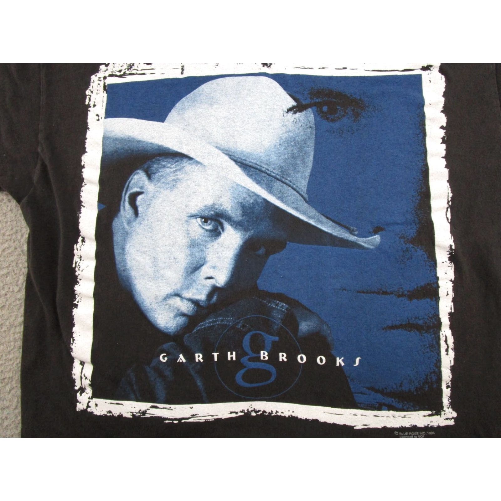 Hanes VINTAGE Garth Brooks XL T-Shirt 1990s Black Hanes Beefy-T Crew Neck Short Sleeve Men 90s Garbh Brooks Graphic Theme 90s Concert Logo Size US XL / EU 56 / 4 - 2 Thumbnail
