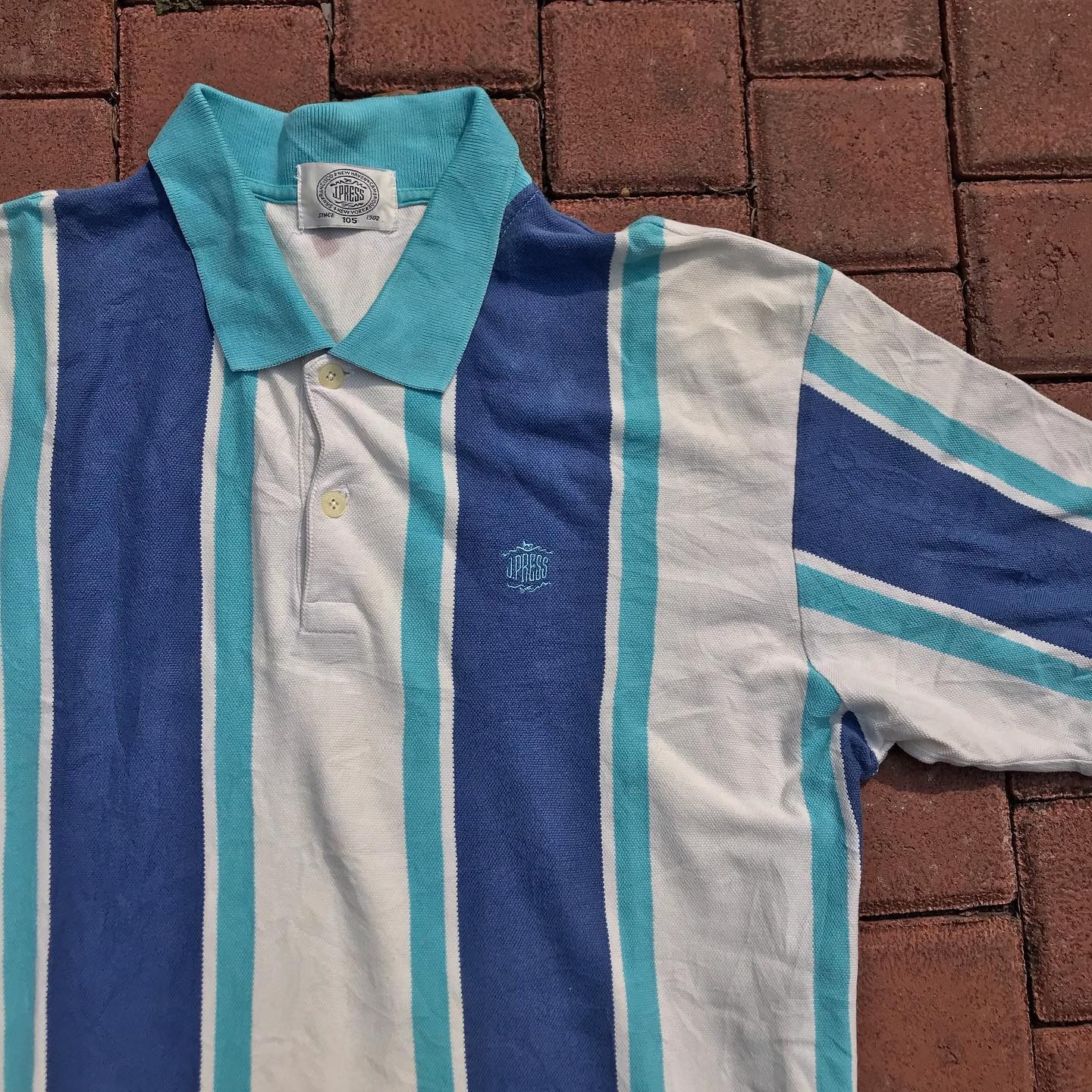 J. Press J Press Vintage 50s Stripes JPress Ivy League Polo Shirt Size US L / EU 52-54 / 3 - 2 Thumbnail