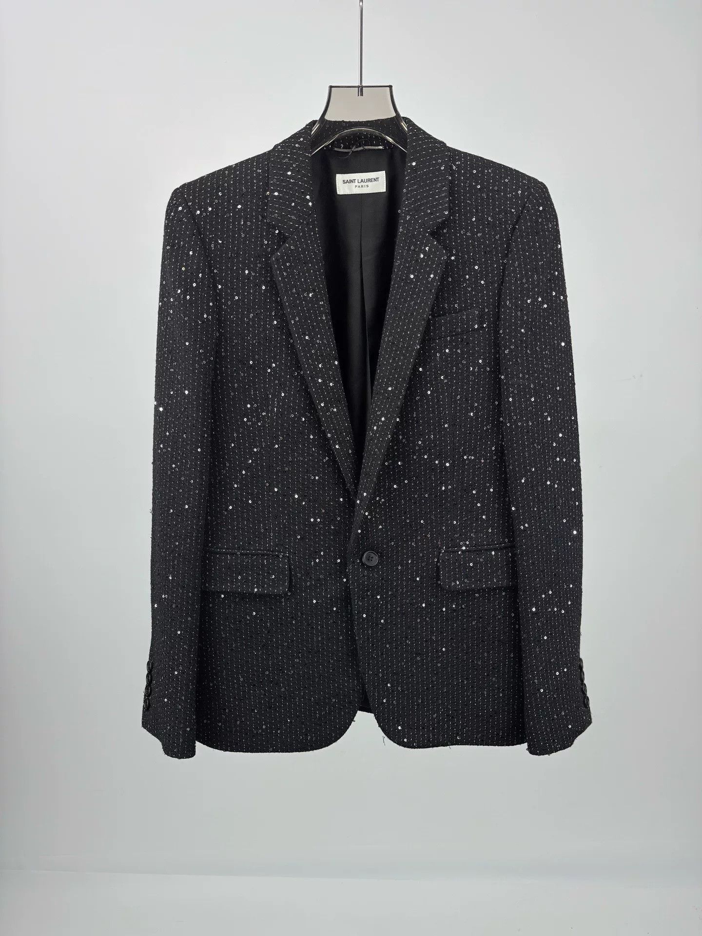 Saint Laurent Paris Saint Laurent SLP Sequin Blazer Size US S / EU 44-46 / 1 - 1 Thumbnail