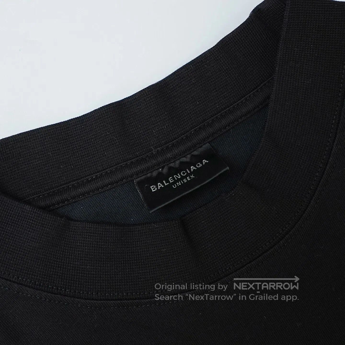 balenciaga institutional logo black t.