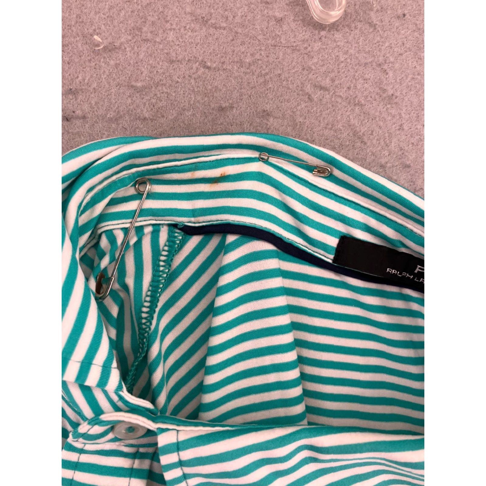 Ralph Lauren Ralph Lauren RLX Polo Mens Large Striped Green and White Polo Size US L / EU 52-54 / 3 - 6 Thumbnail