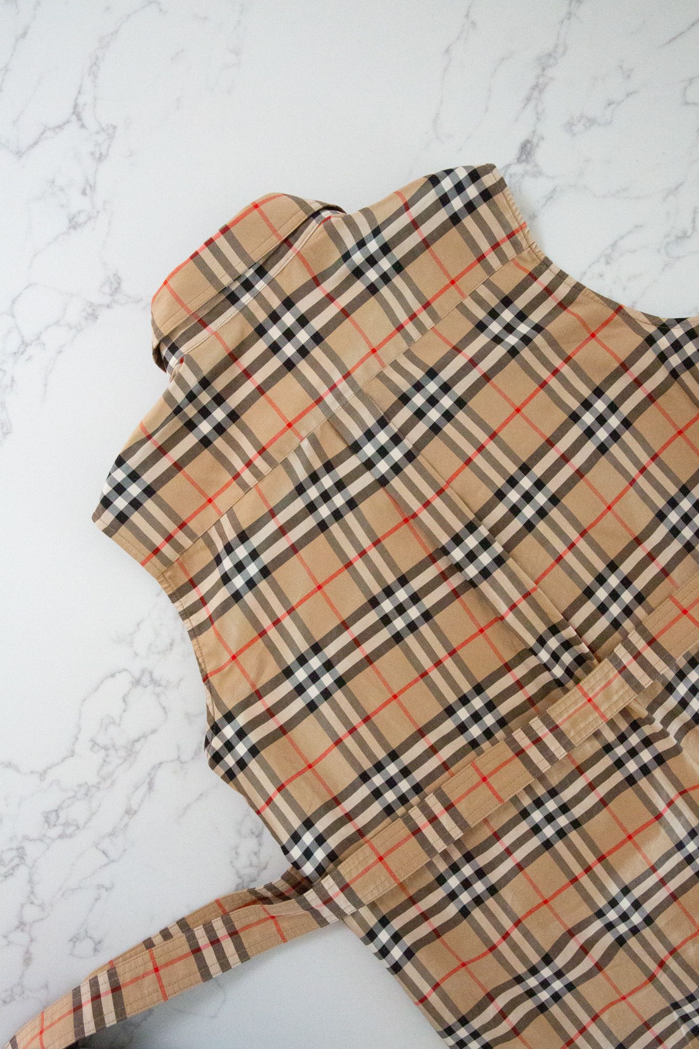 Burberry Karla Vintage Check Sleeveless Shirtdress Size L / US 10 / IT 46 - 10 Thumbnail