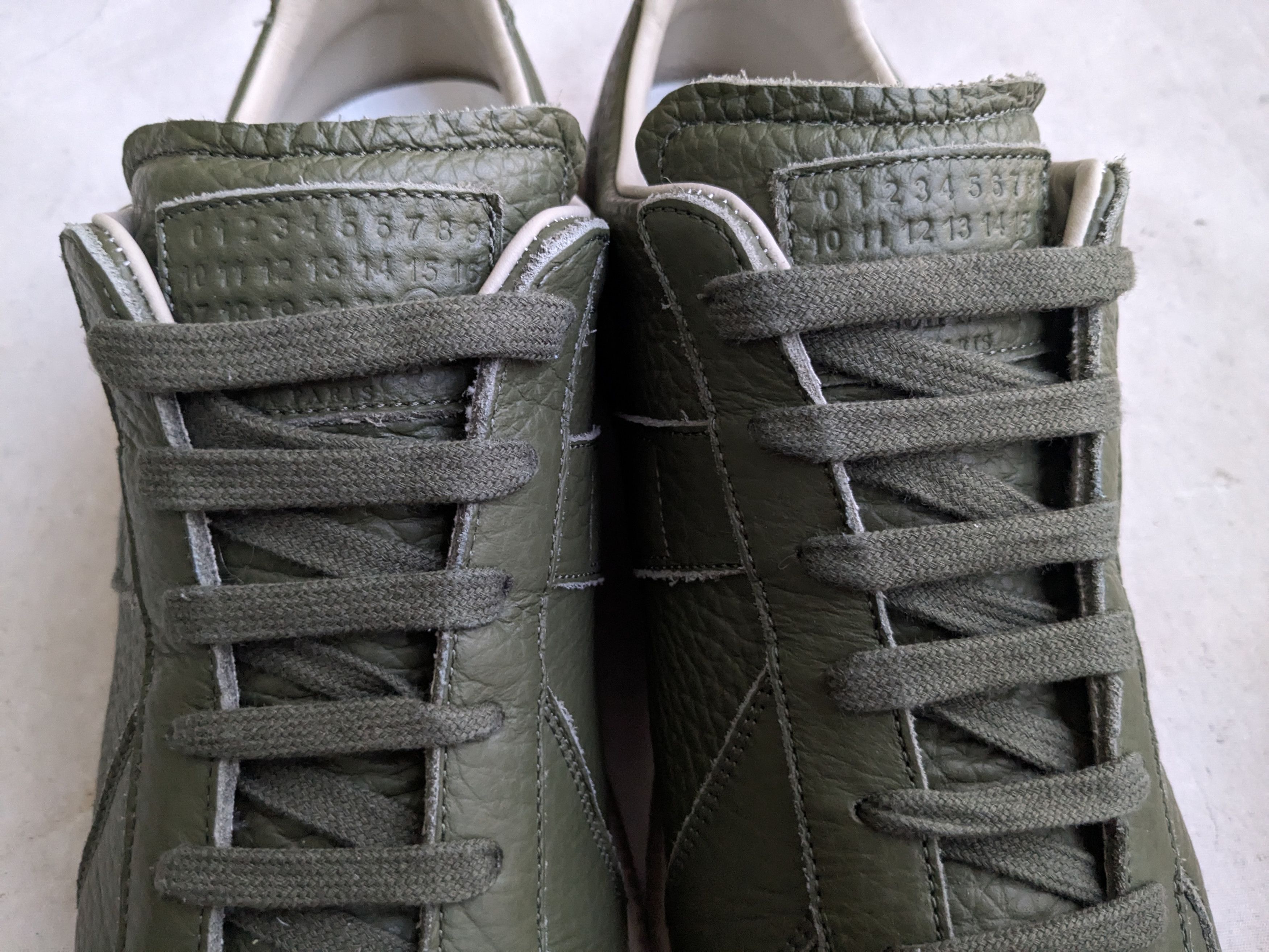 Maison Margiela Maison Margiela GAT Replica Olive Green 13 46 Low Size US 13 / EU 46 - 4 Thumbnail