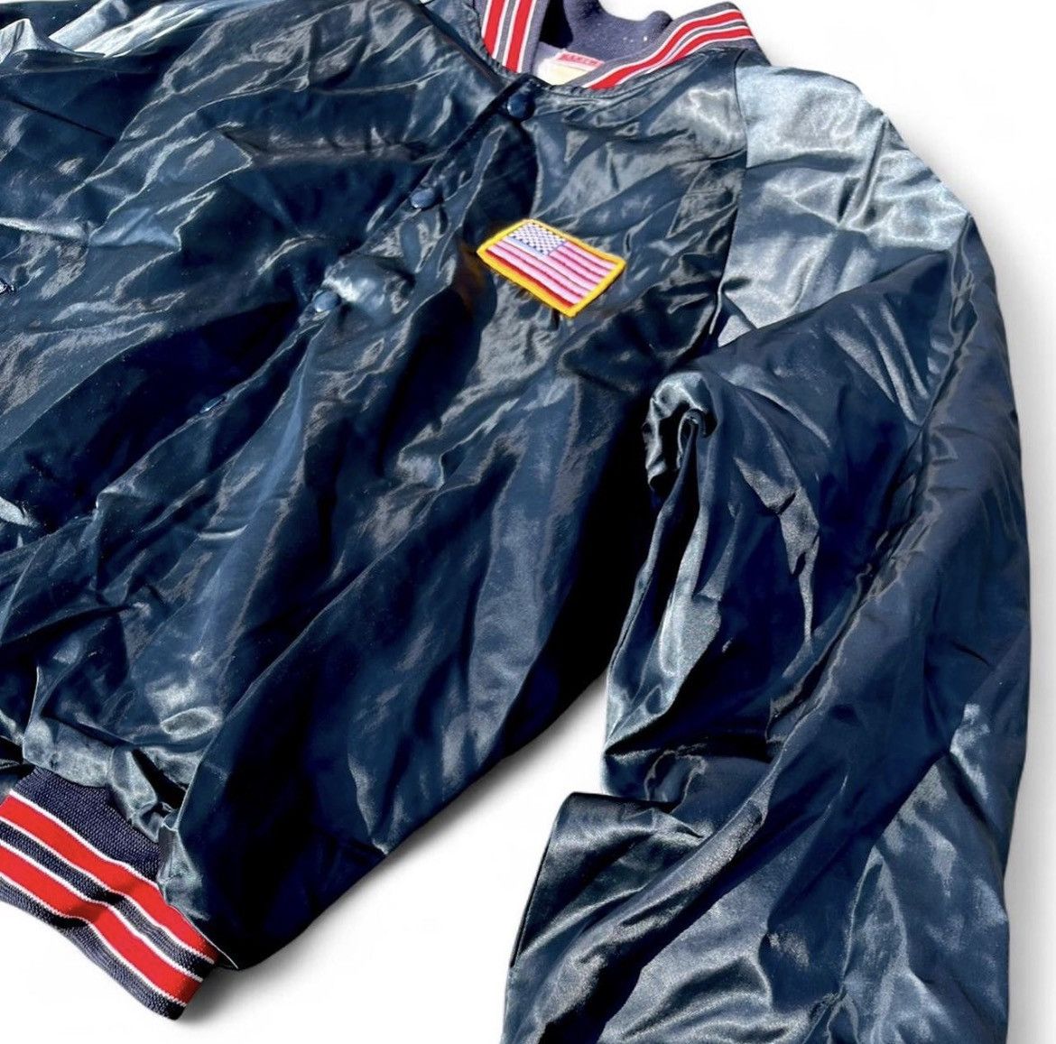 Other Vintage 70s Hartwell USA Satin Bomber Jacket L USA Patch Size US L / EU 52-54 / 3 - 6 Thumbnail