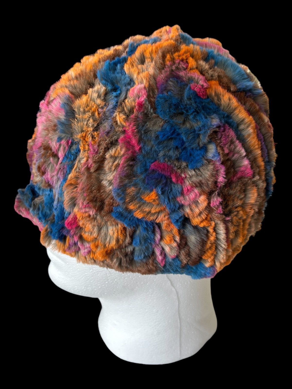 Japanese Brand × Kapital × Vintage RARE* Japanese Style🎌☠️ multicolour fur Beanie Hats☠️☠️ Size ONE SIZE - 1 Thumbnail