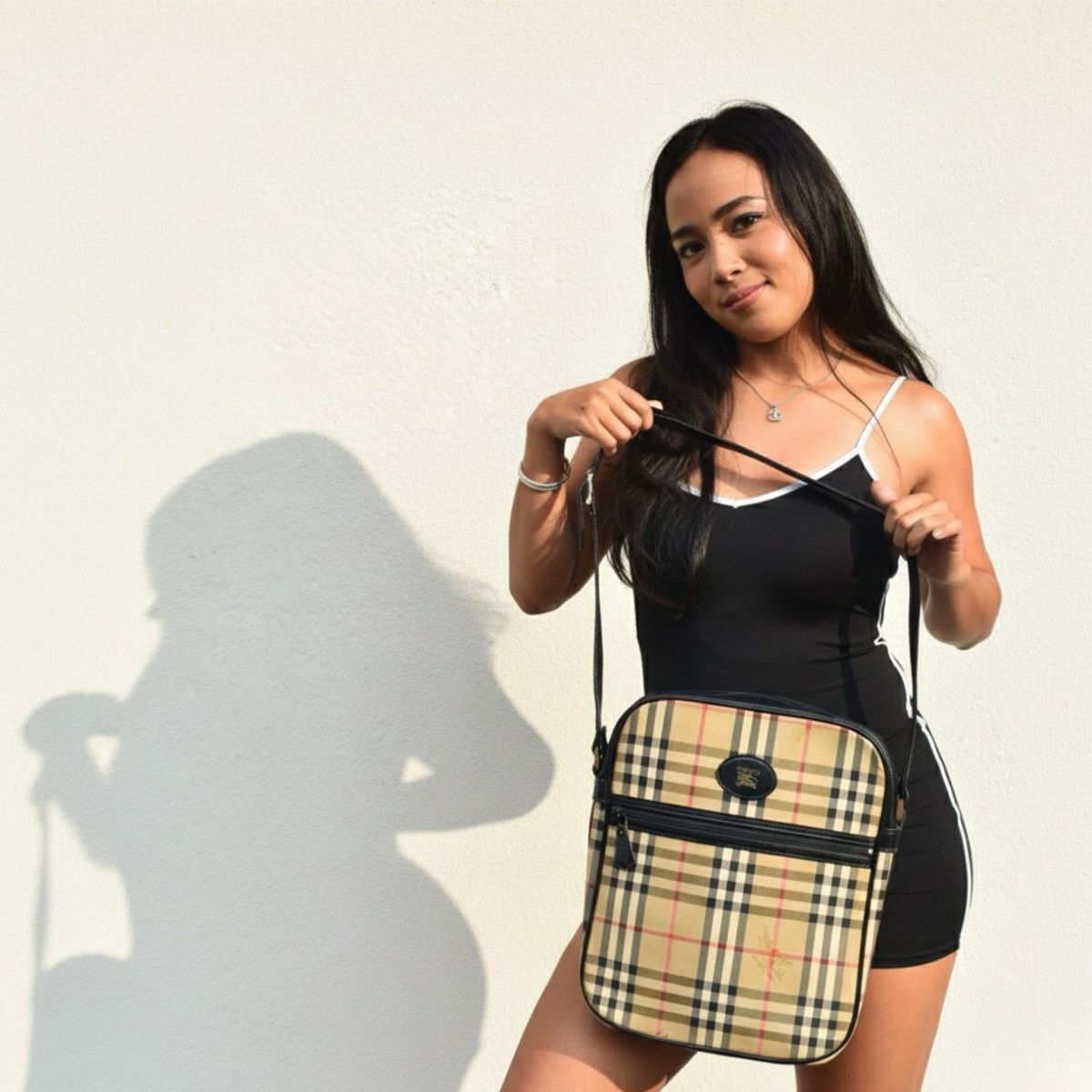 Vintage 90s Burberry Shoulder Bag