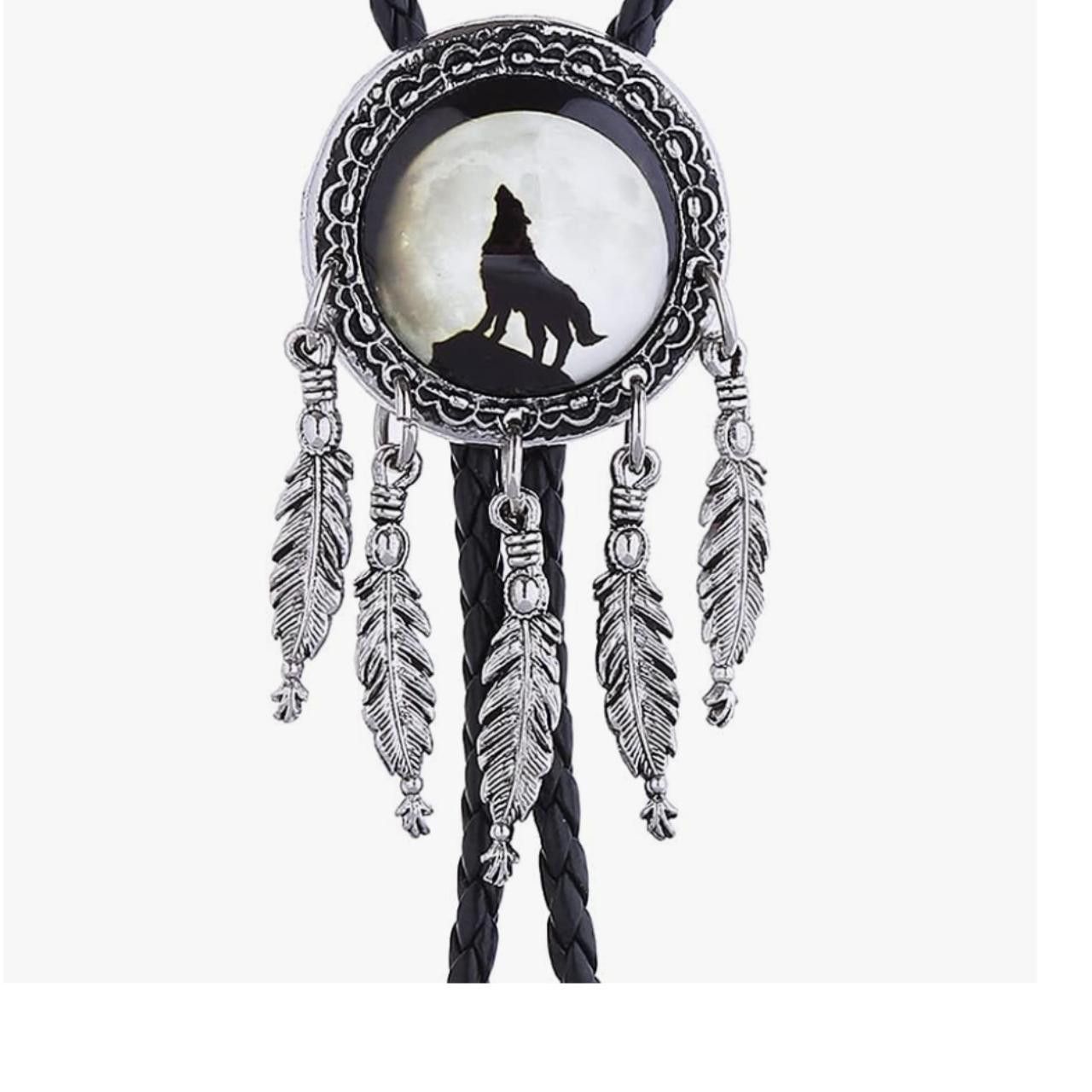 Other Leather Rope Wolf Bolo Tie Size ONE SIZE - 3 Thumbnail