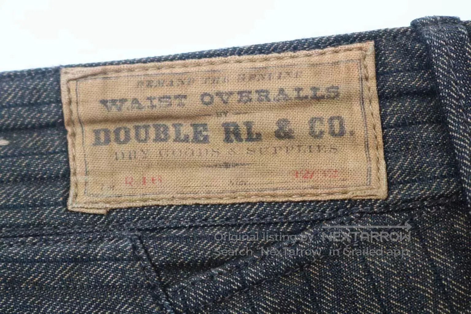 RRL Ralph Lauren RRL Striped Overalls Straight Cargo Pants. Size US 32 / EU 48 - 6 Thumbnail