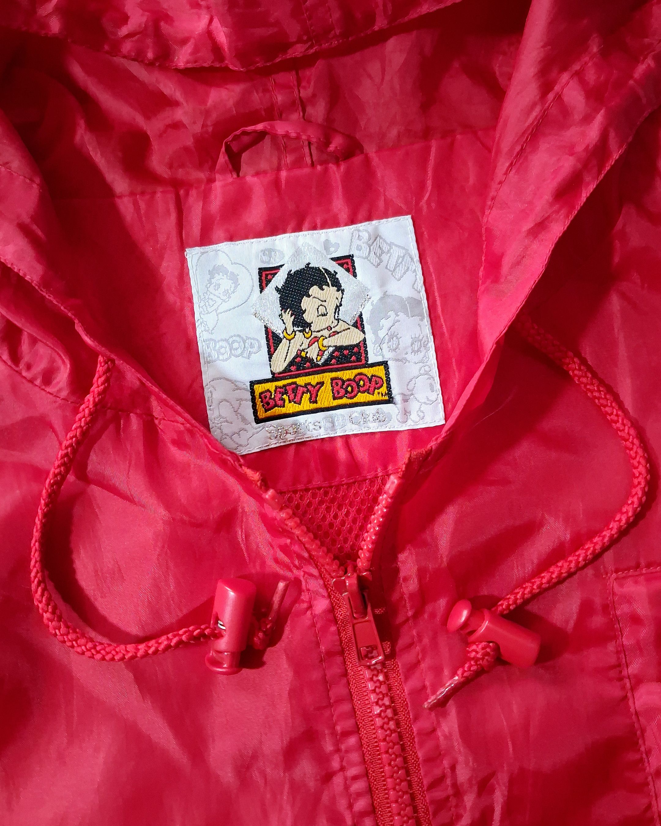 Vintage BETTY BOOP WINDBREAKER HOODED JACKET Size L / US 10 / IT 46 - 4 Thumbnail