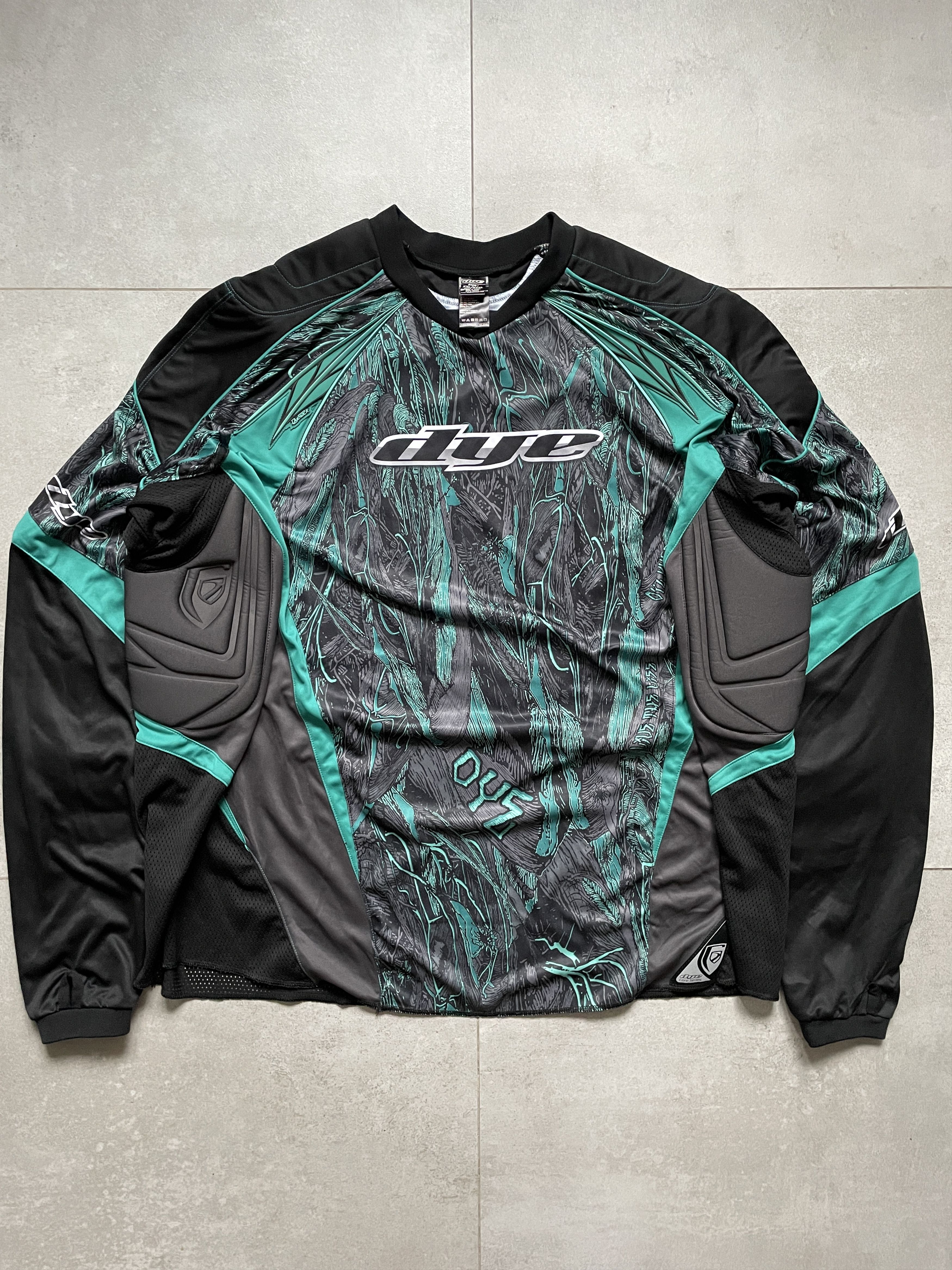 Fox Racing DYE MOTOCROSS BLACK TURQOISE LONGSLEEVE JERSEY Size US XXL / EU 58 / 5 - 1 Thumbnail