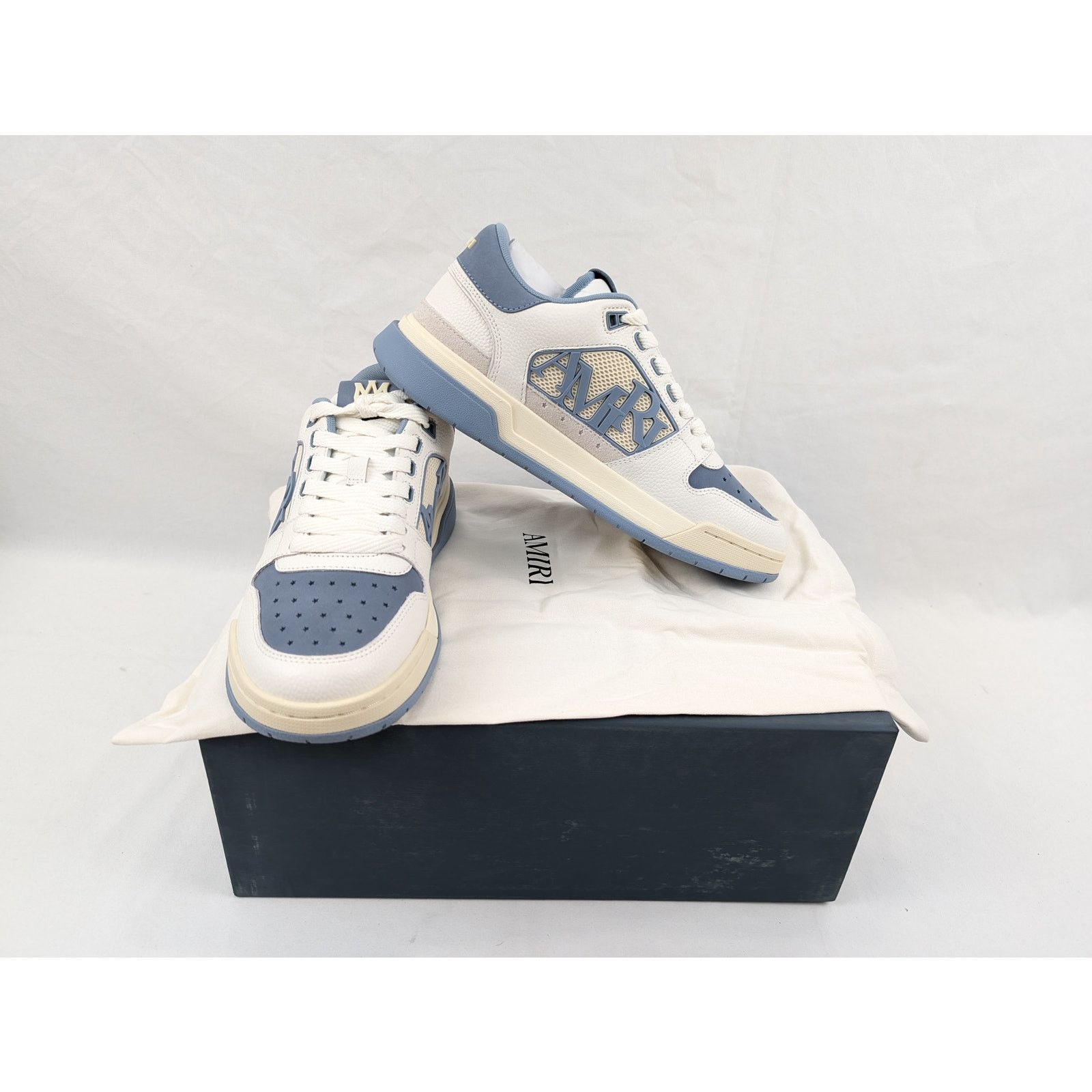 Amiri o1rshd1 Classic Low Top Sneakers in Ashley Blue Size US 13 / EU 46 - 17 Thumbnail